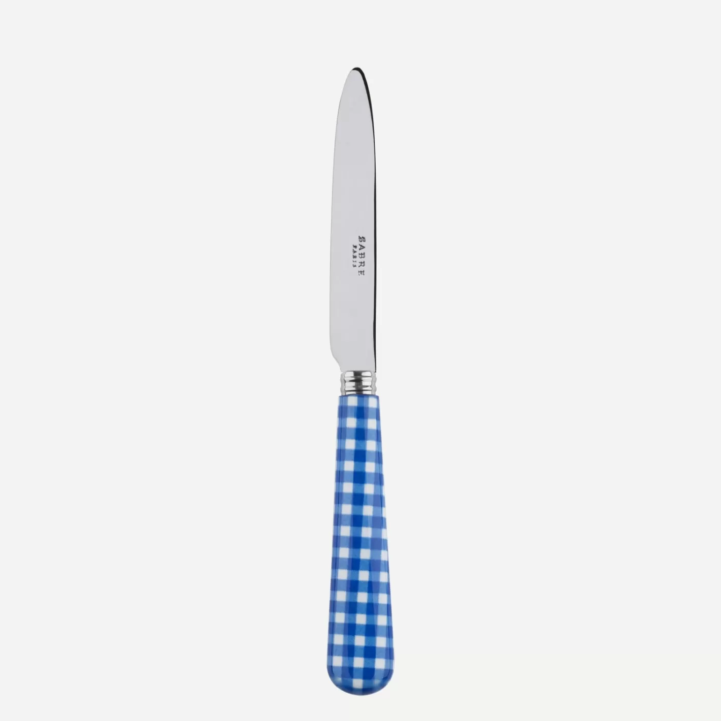 Sabre Paris Dessert Knife>Gingham, Lapis blue