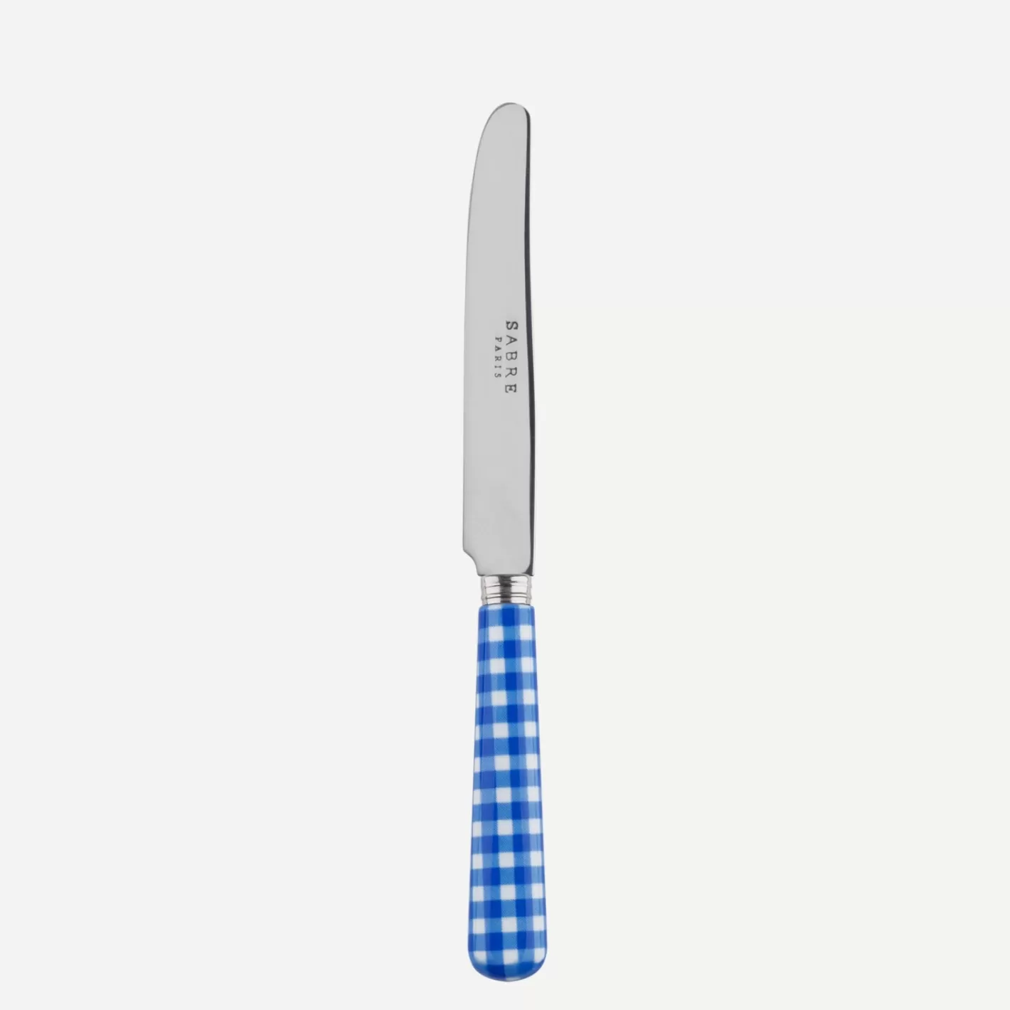 Sabre Paris Breakfast Knife>Gingham, Lapis blue