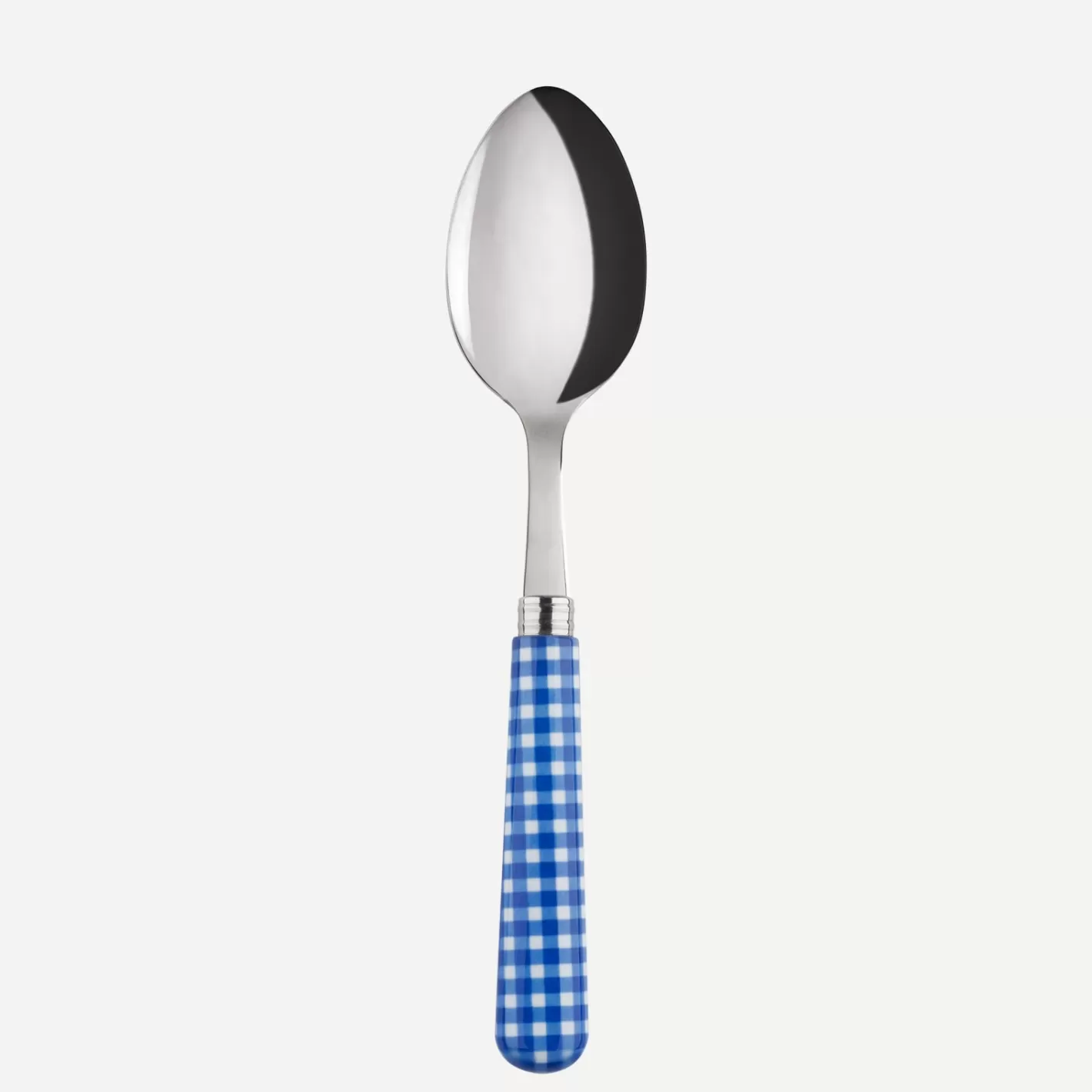 Sabre Paris Soup Spoon>Gingham, Lapis blue