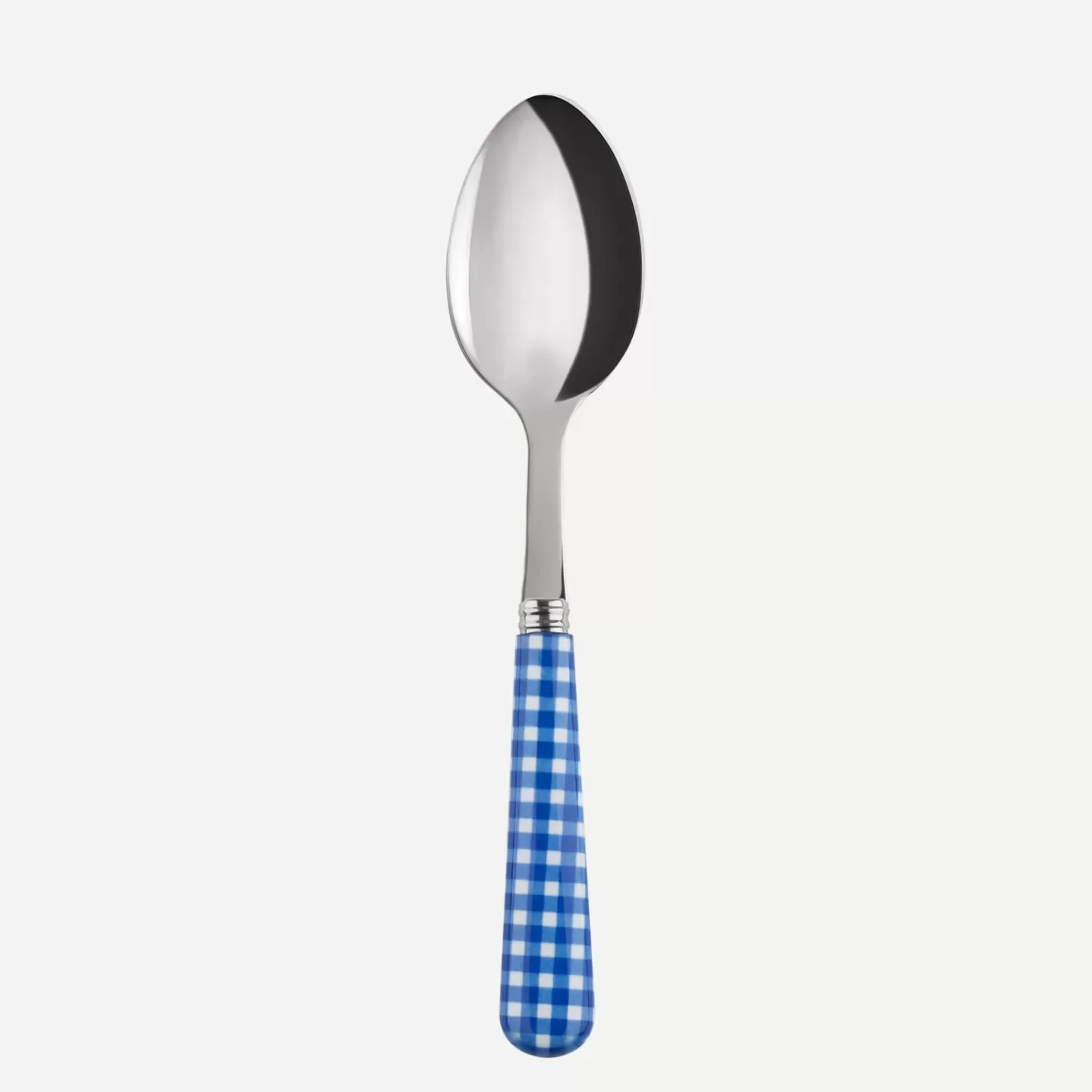 Sabre Paris Dessert Spoon>Gingham, Lapis blue