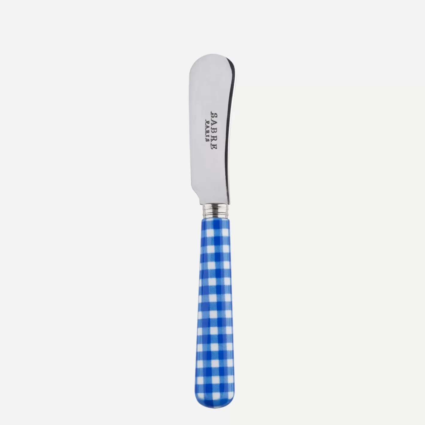 Sabre Paris Butter Spreader>Gingham, Lapis blue