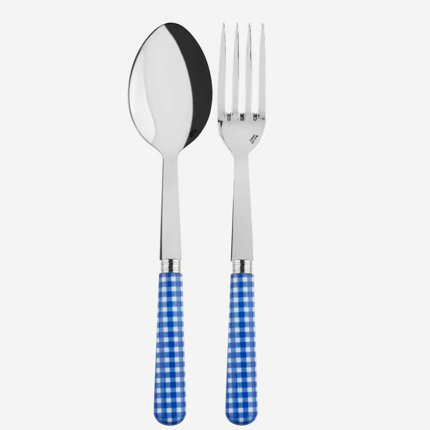 Sabre Paris Serving Set>Gingham, Lapis blue