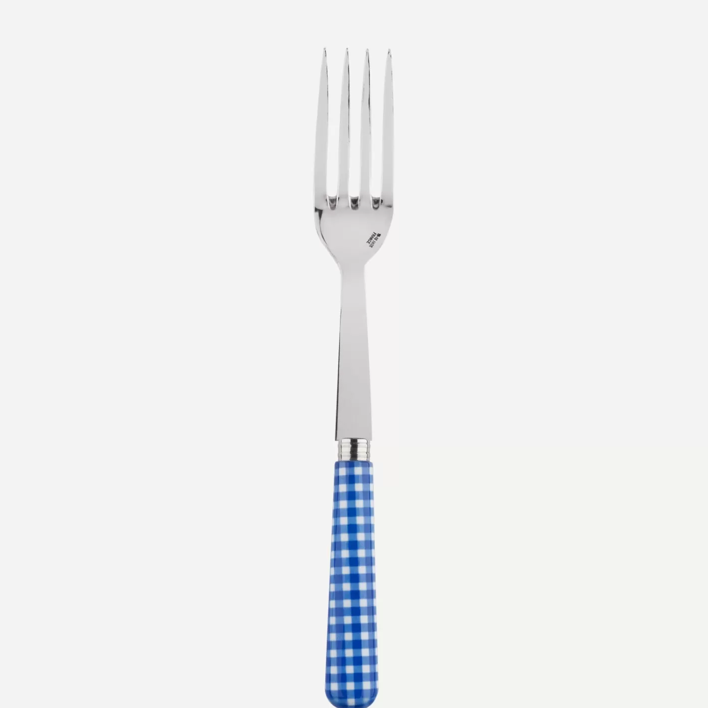 Sabre Paris Serving Fork>Gingham, Lapis blue