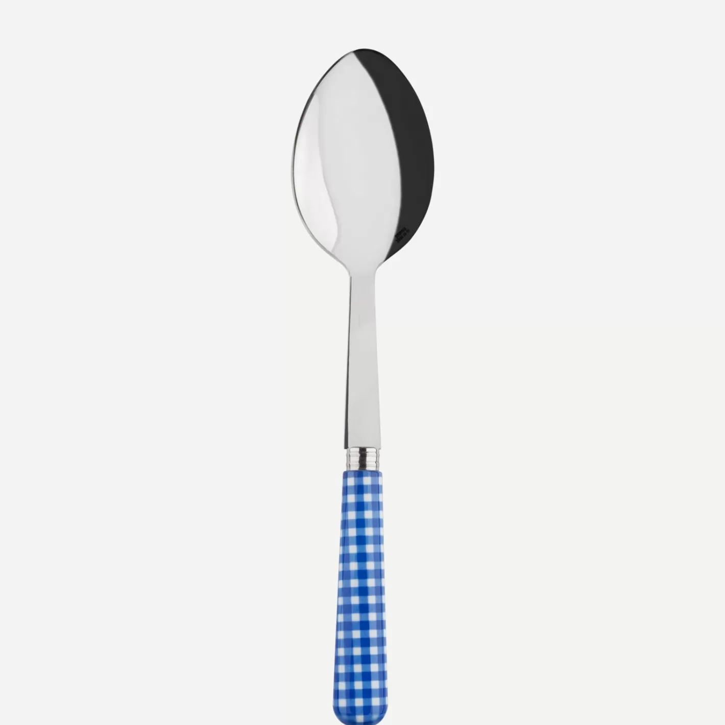 Sabre Paris Serving Spoon>Gingham, Lapis blue