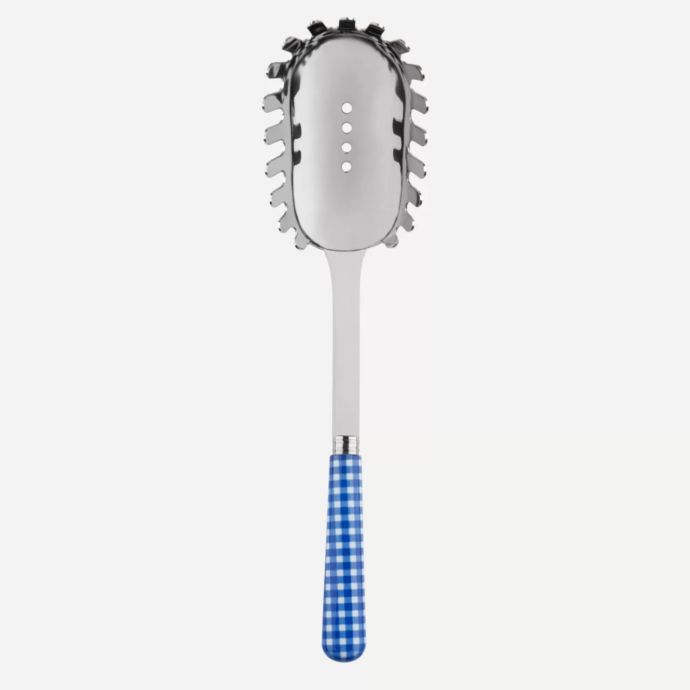 Sabre Paris Spaghetti Spoon>Gingham, Lapis blue