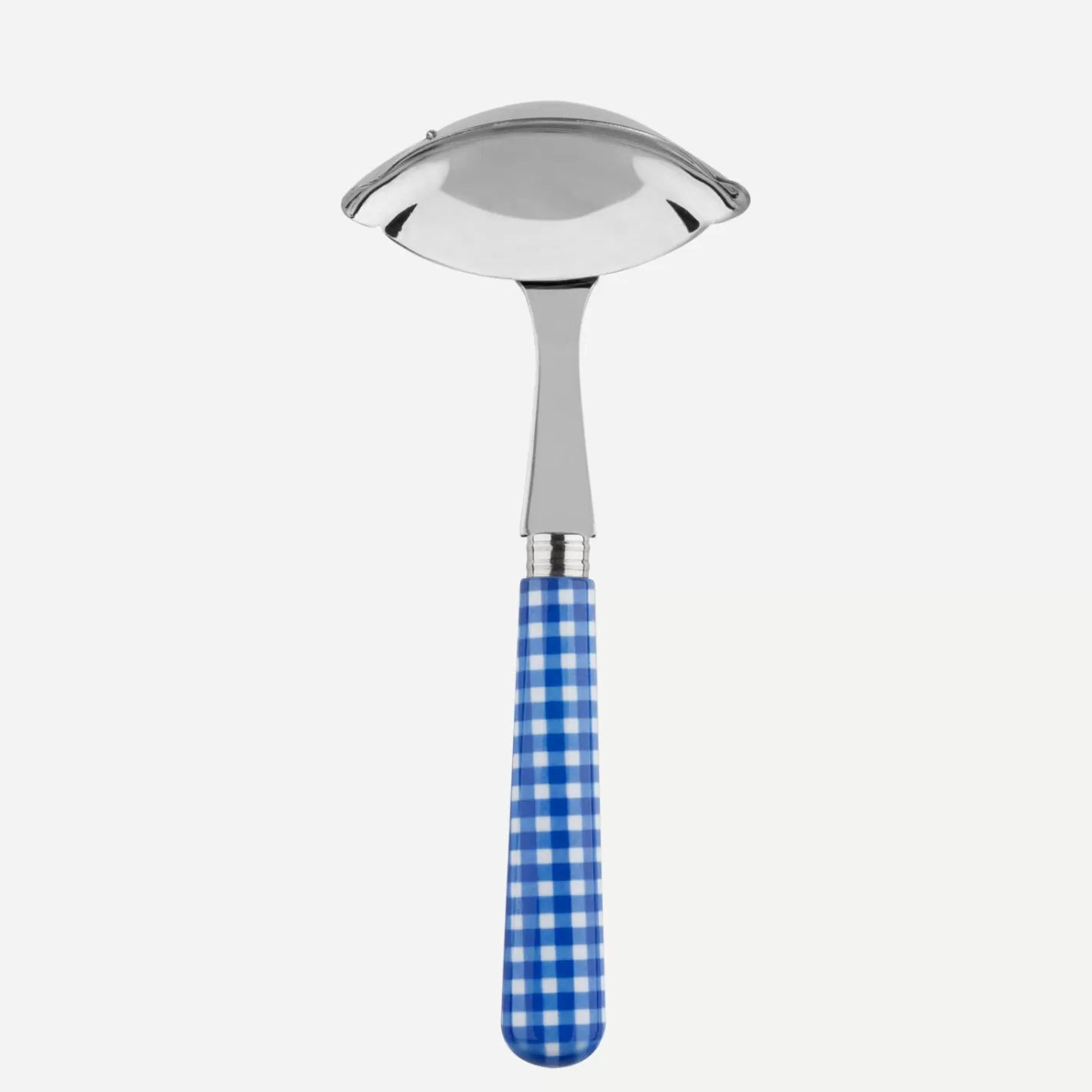 Sabre Paris Gravy Ladle>Gingham, Lapis blue