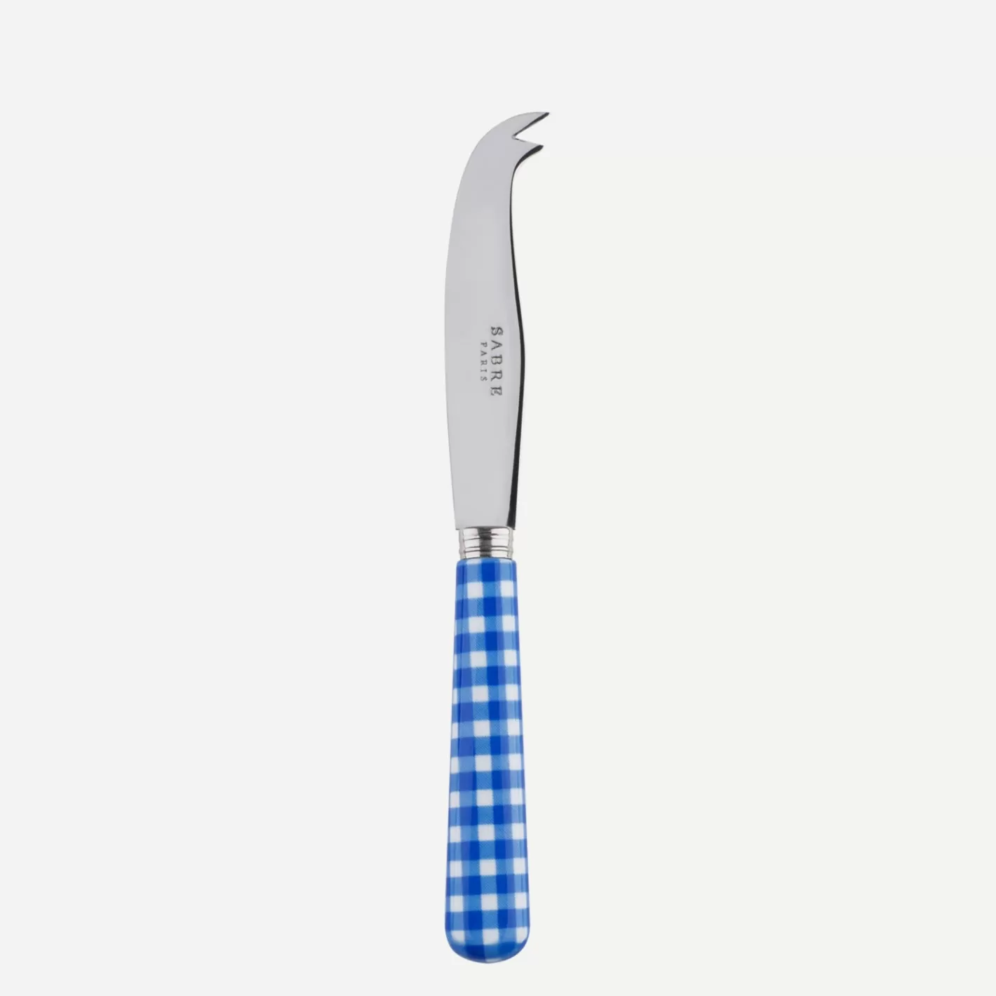 Sabre Paris Cheese Knife>Gingham, Lapis blue