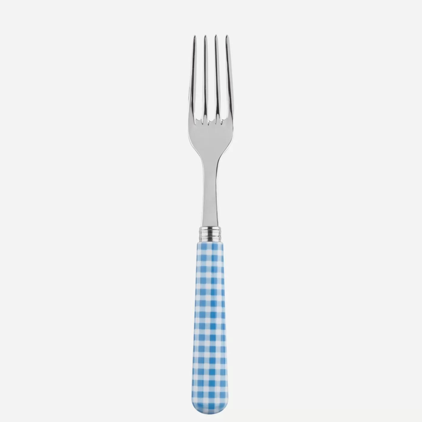 Sabre Paris Dinner Fork>Gingham, Light blue