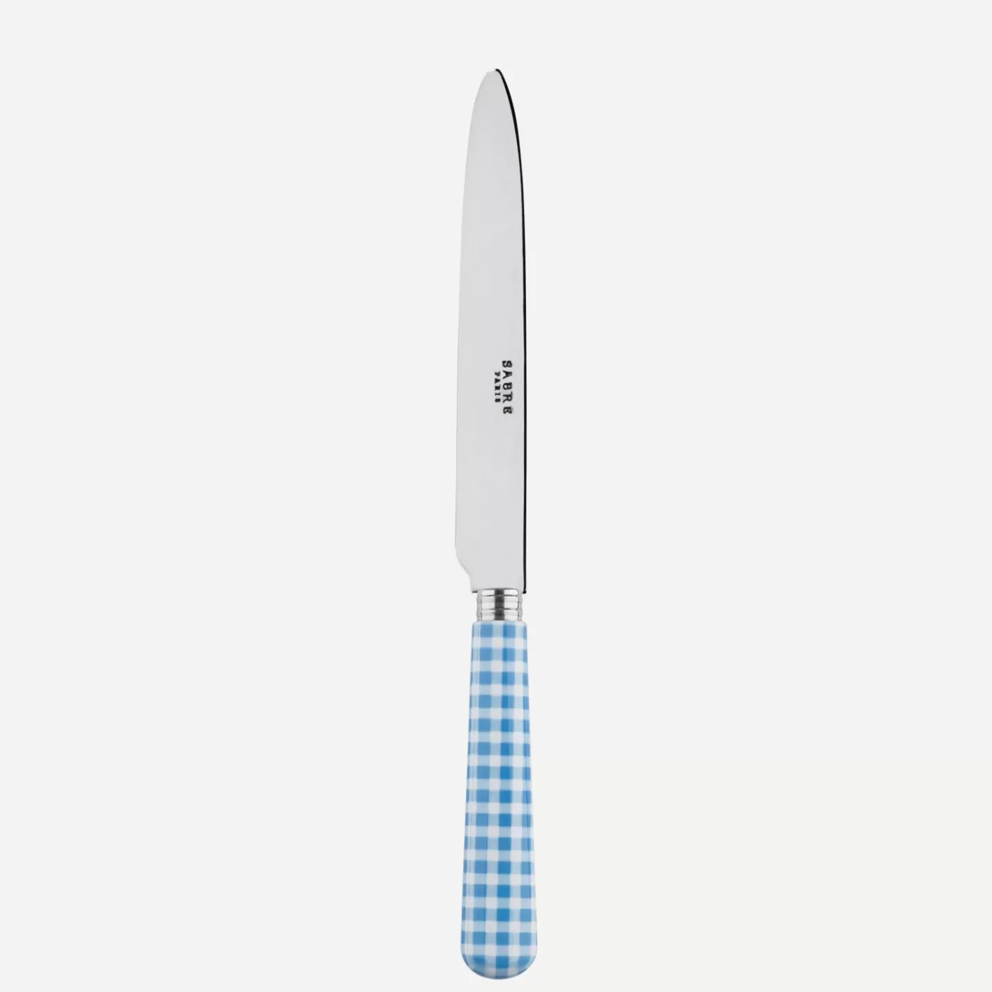 Sabre Paris Dinner Knife>Gingham, Light blue