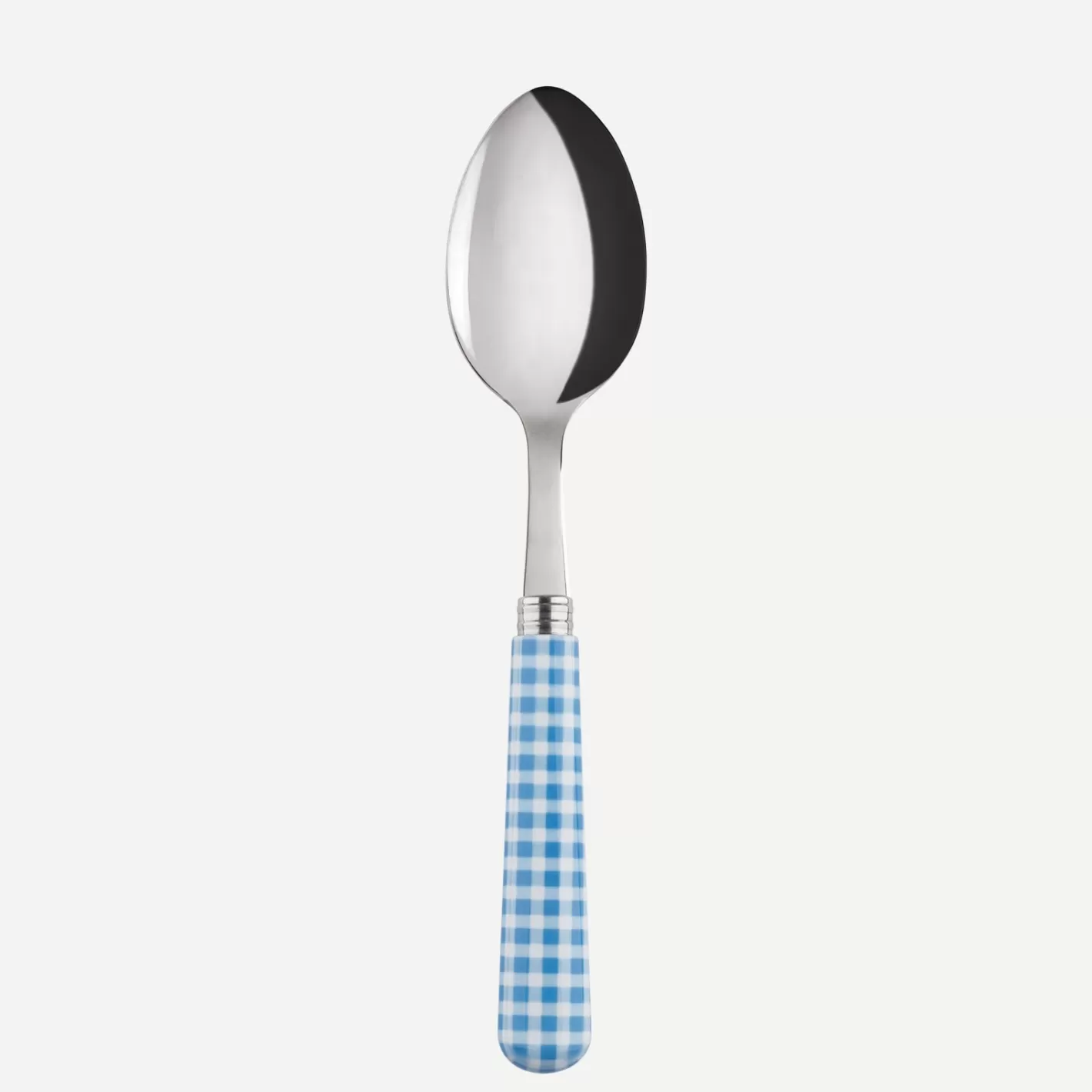 Sabre Paris Soup Spoon>Gingham, Light blue