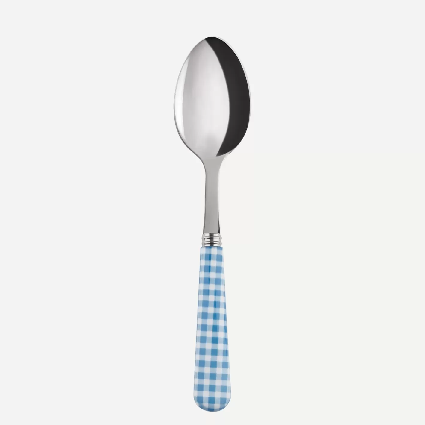 Sabre Paris Dessert Spoon>Gingham, Light blue