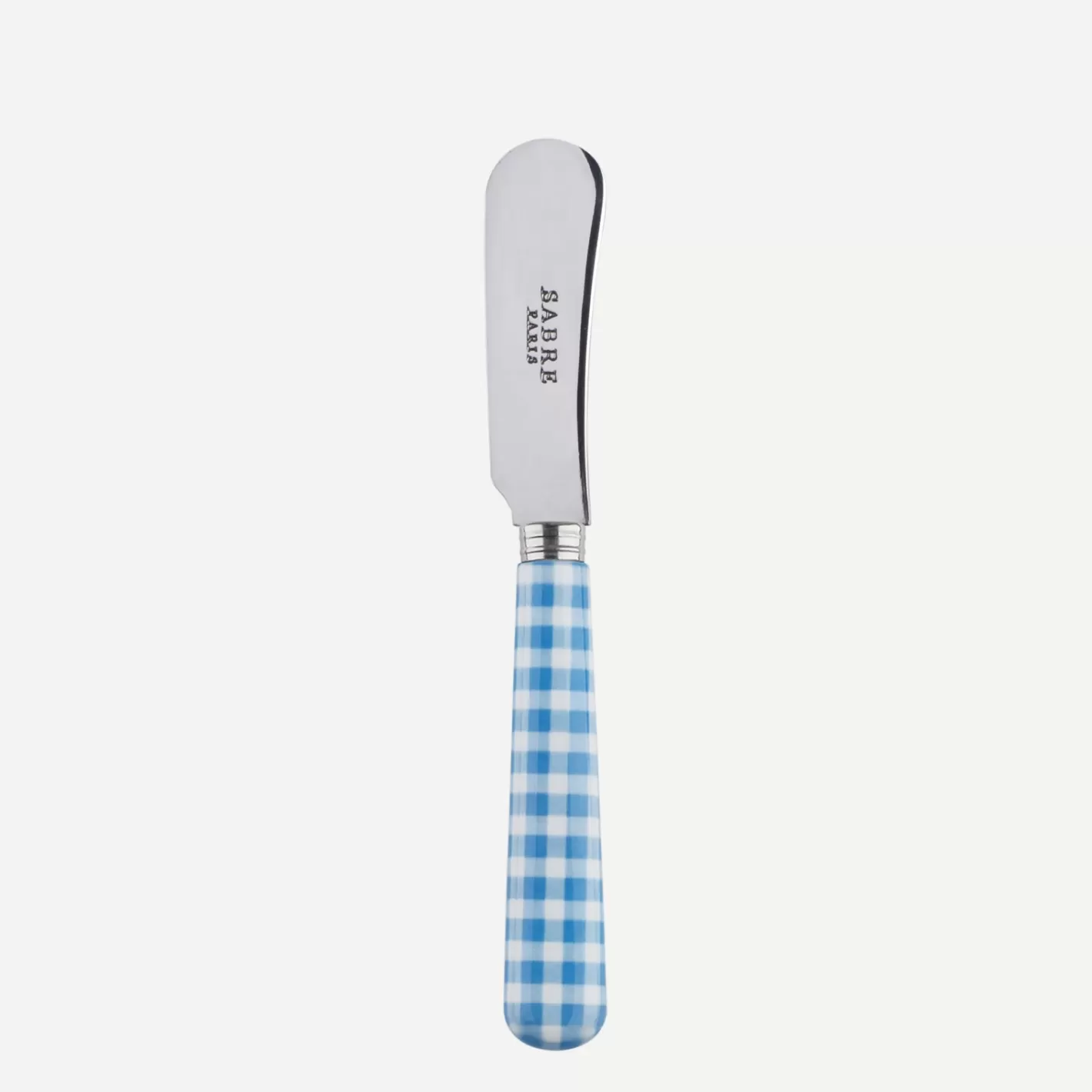 Sabre Paris Butter Spreader>Gingham, Light blue