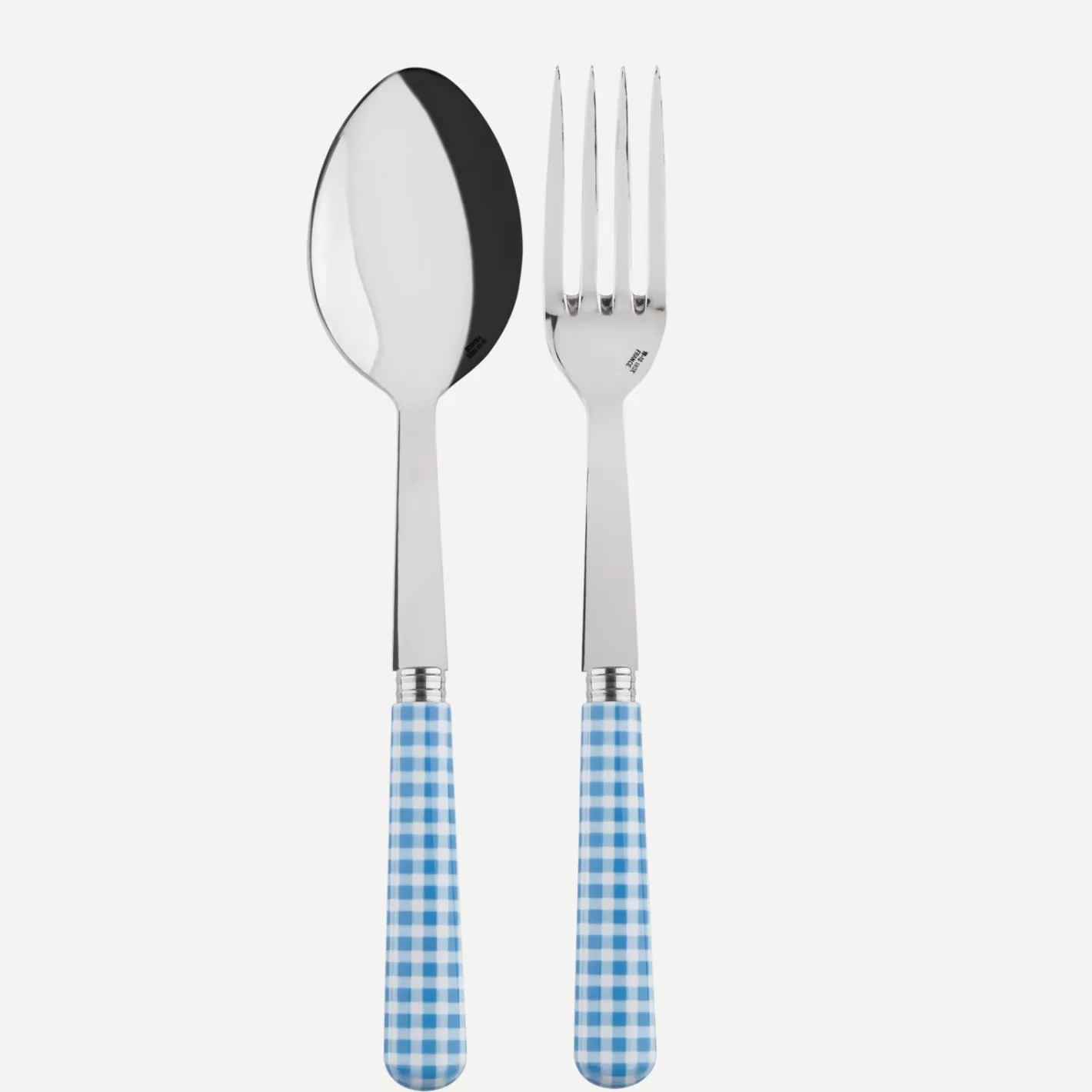 Sabre Paris Serving Set>Gingham, Light blue