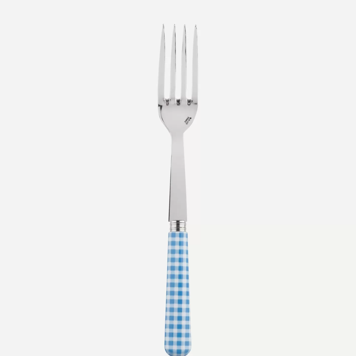 Sabre Paris Serving Fork>Gingham, Light blue