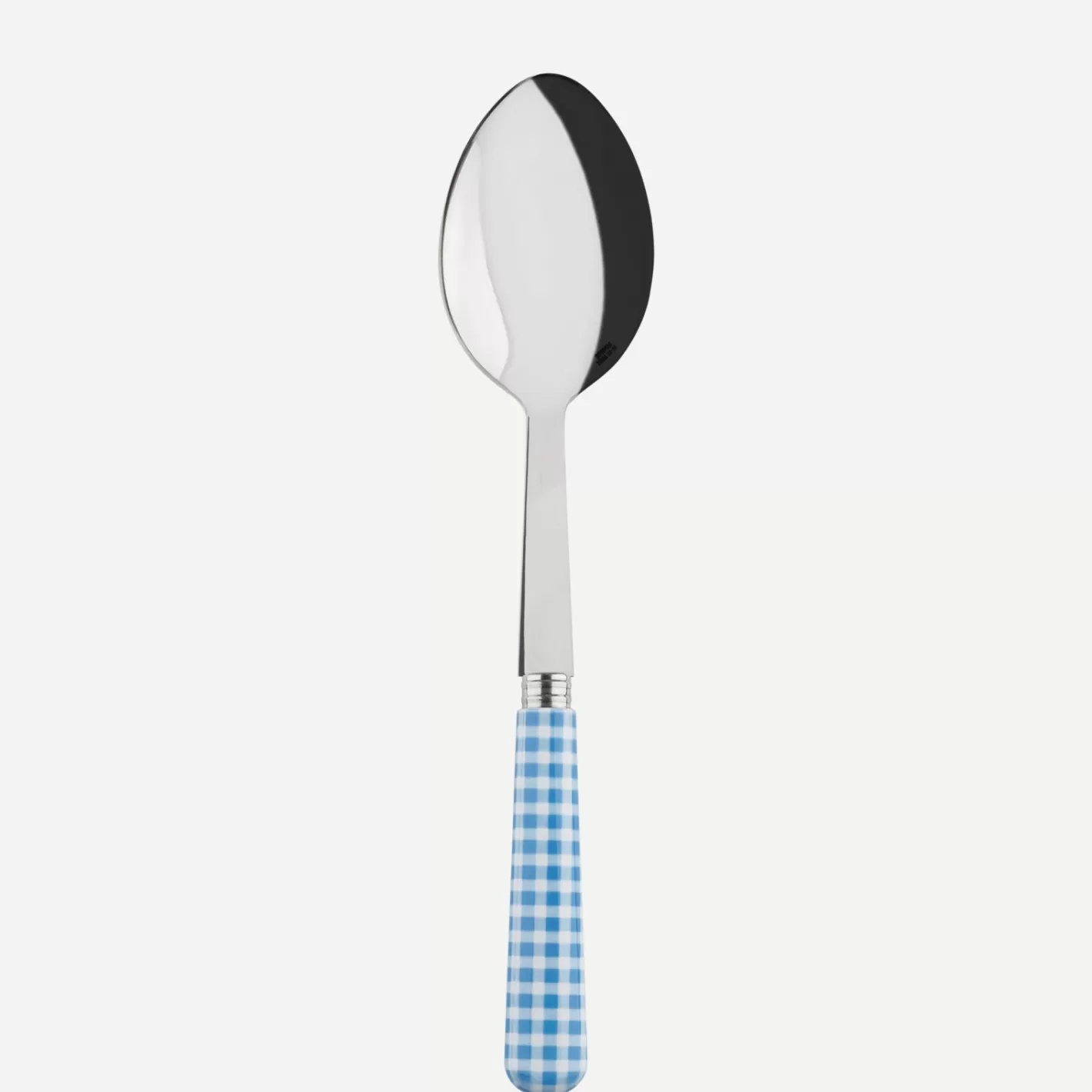 Sabre Paris Serving Spoon>Gingham, Light blue