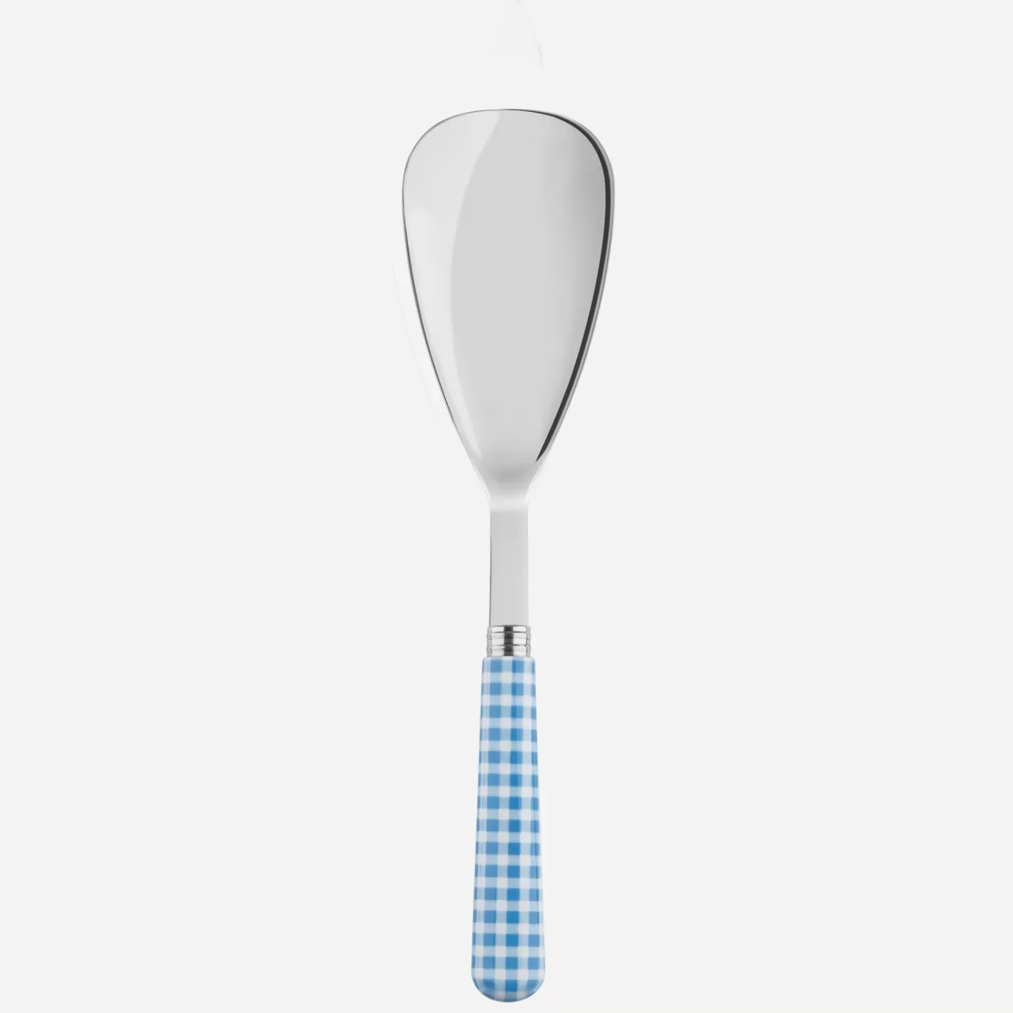 Sabre Paris Rice Spoon>Gingham, Light blue