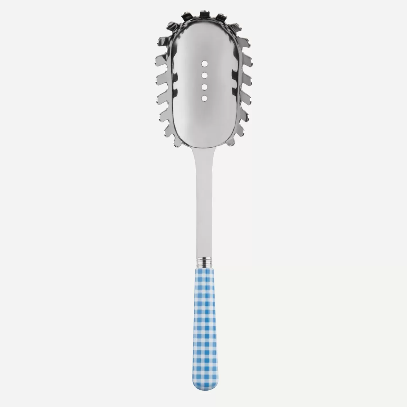 Sabre Paris Spaghetti Spoon>Gingham, Light blue