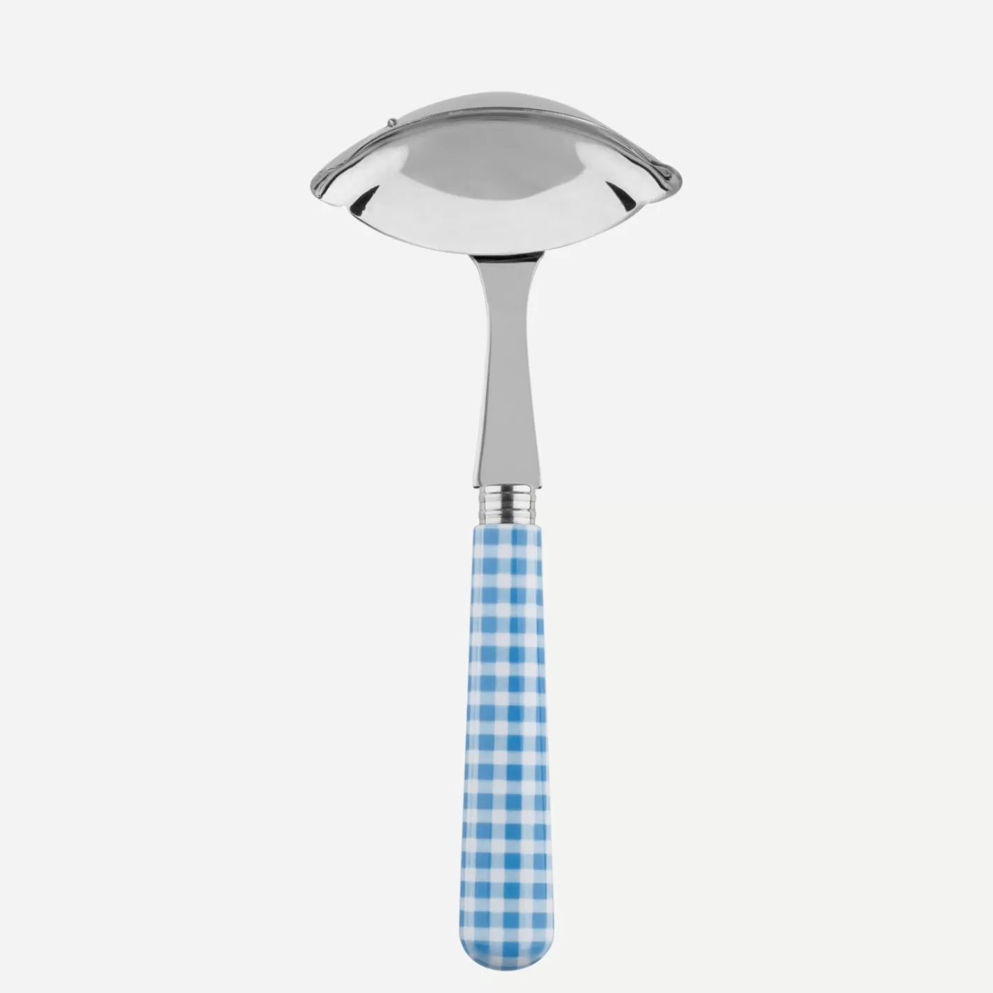 Sabre Paris Gravy Ladle>Gingham, Light blue