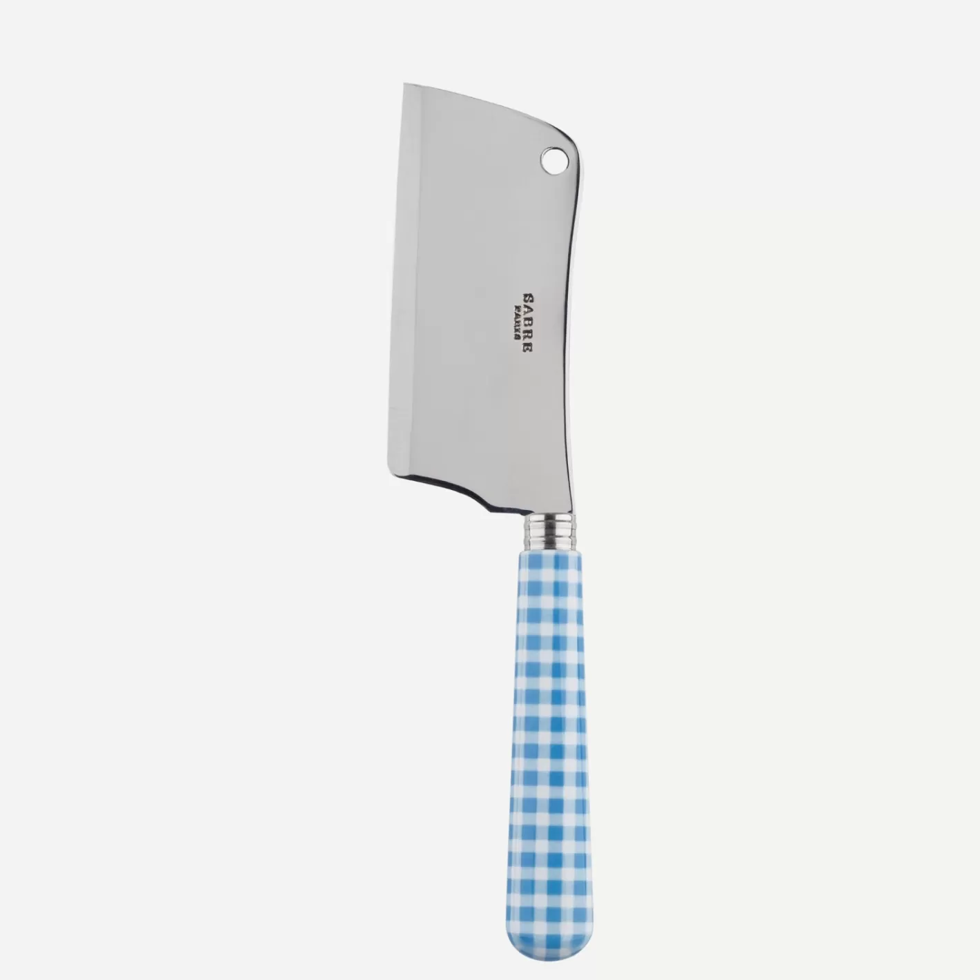 Sabre Paris Cheese Cleaver>Gingham, Light blue