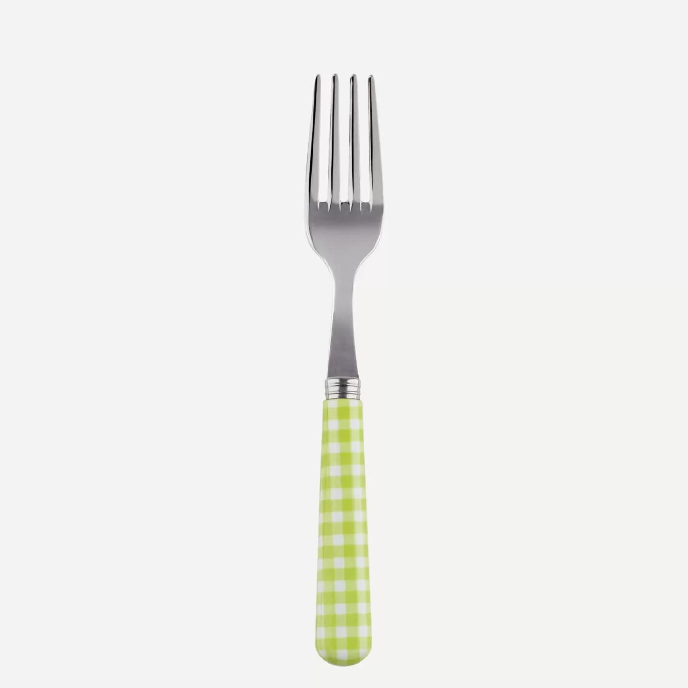 Sabre Paris Small Fork>Gingham, Lime