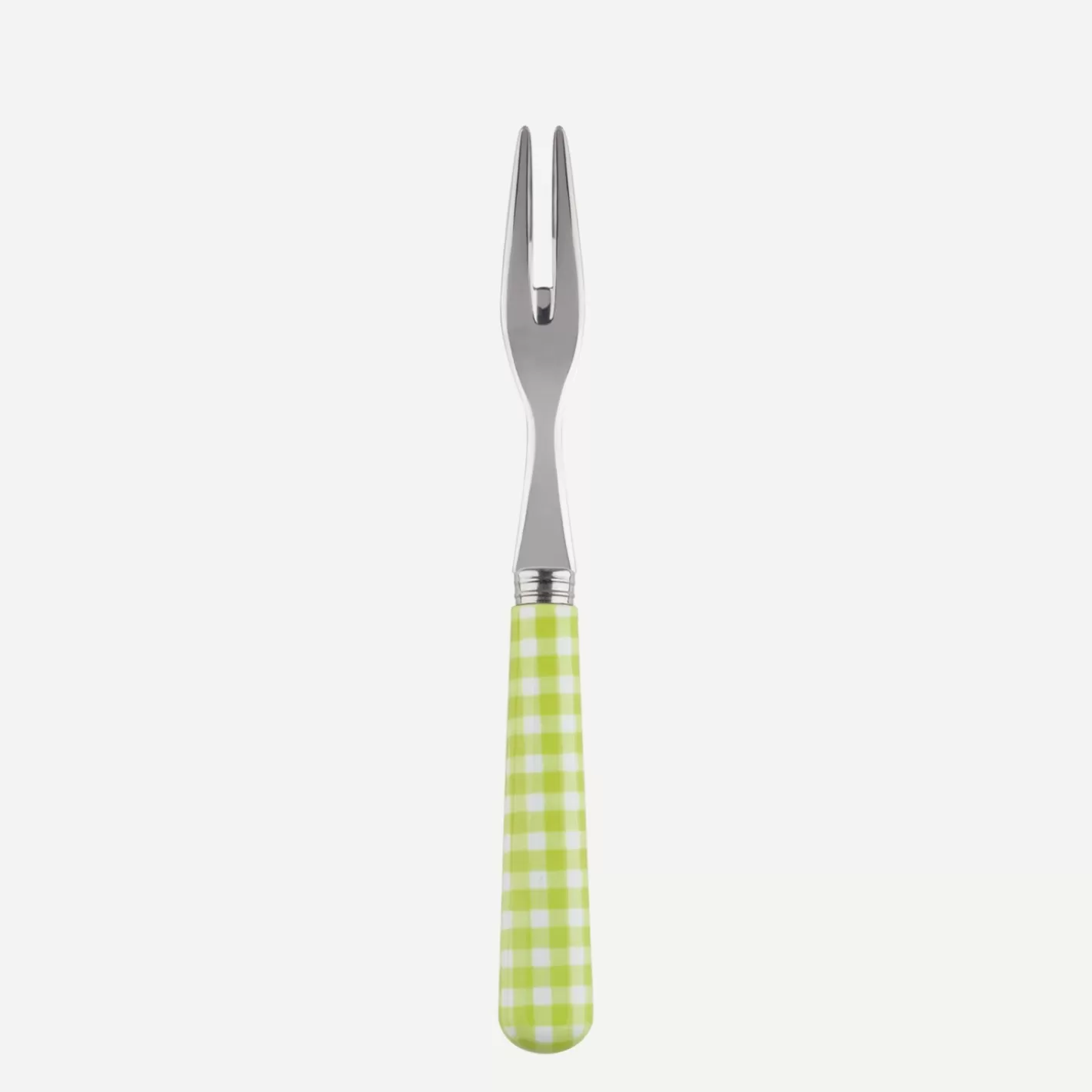 Sabre Paris Cocktail Fork>Gingham, Lime