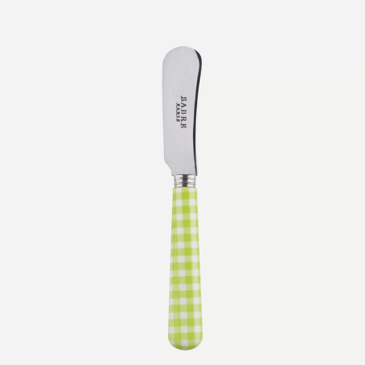 Sabre Paris Butter Spreader>Gingham, Lime