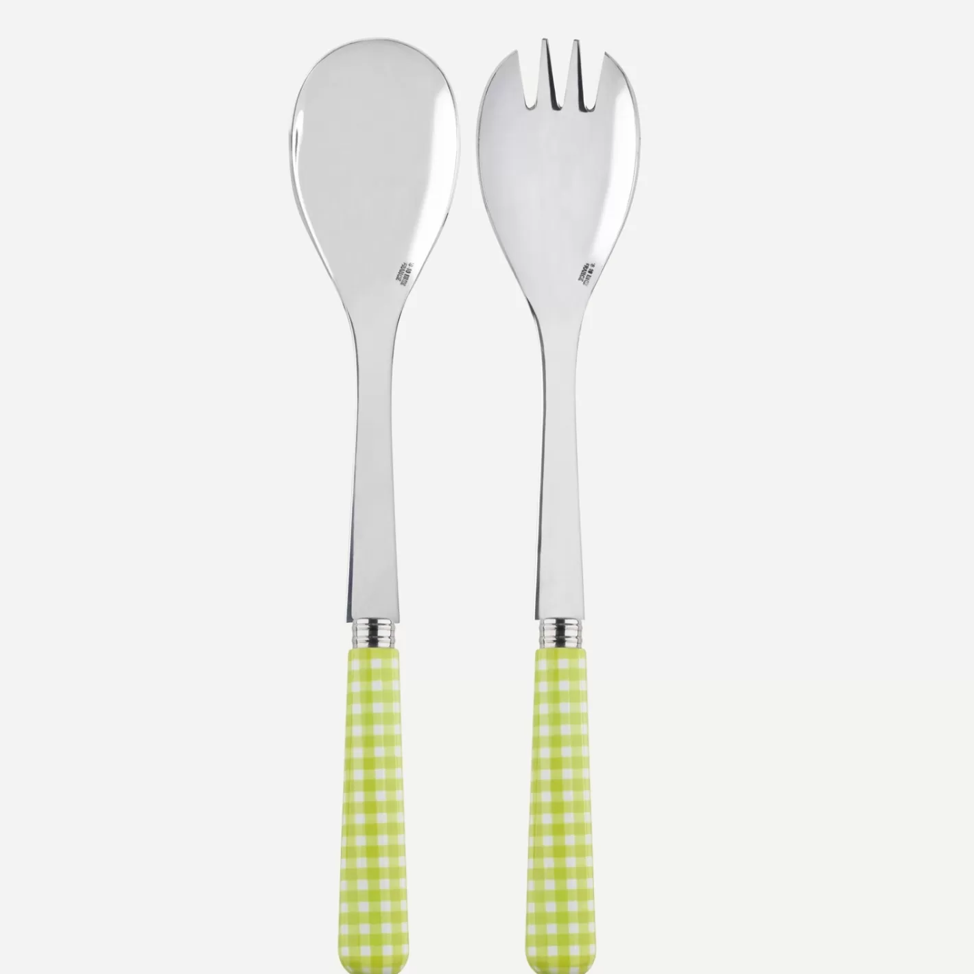 Sabre Paris Salad Set>Gingham, Lime