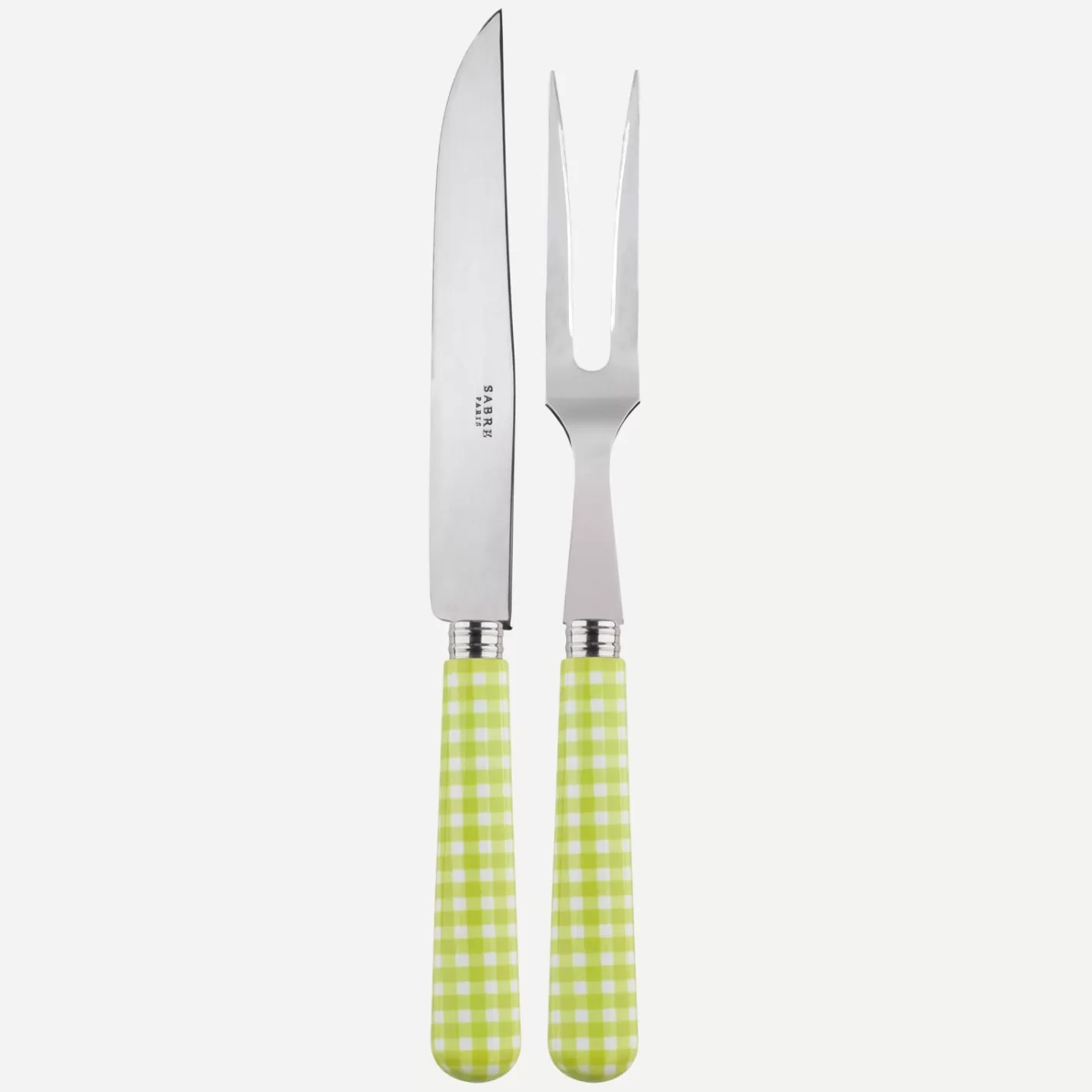 Sabre Paris Carving Set>Gingham, Lime