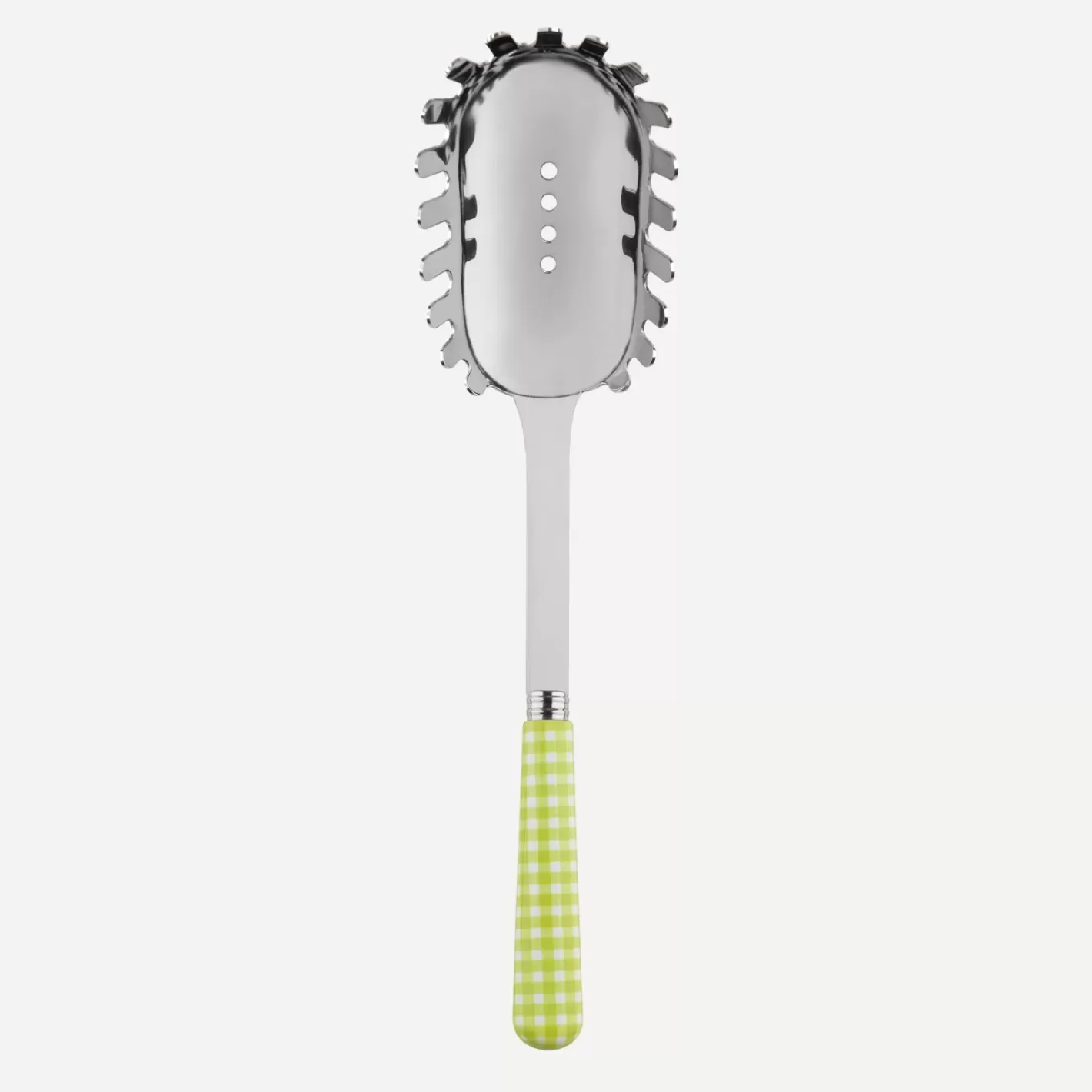 Sabre Paris Spaghetti Spoon>Gingham, Lime