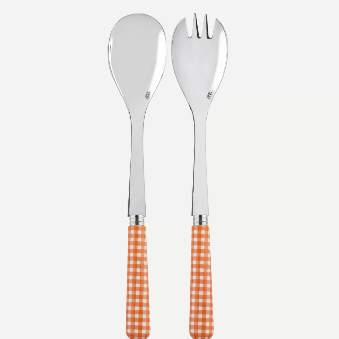 Sabre Paris Salad Set>Gingham, Orange