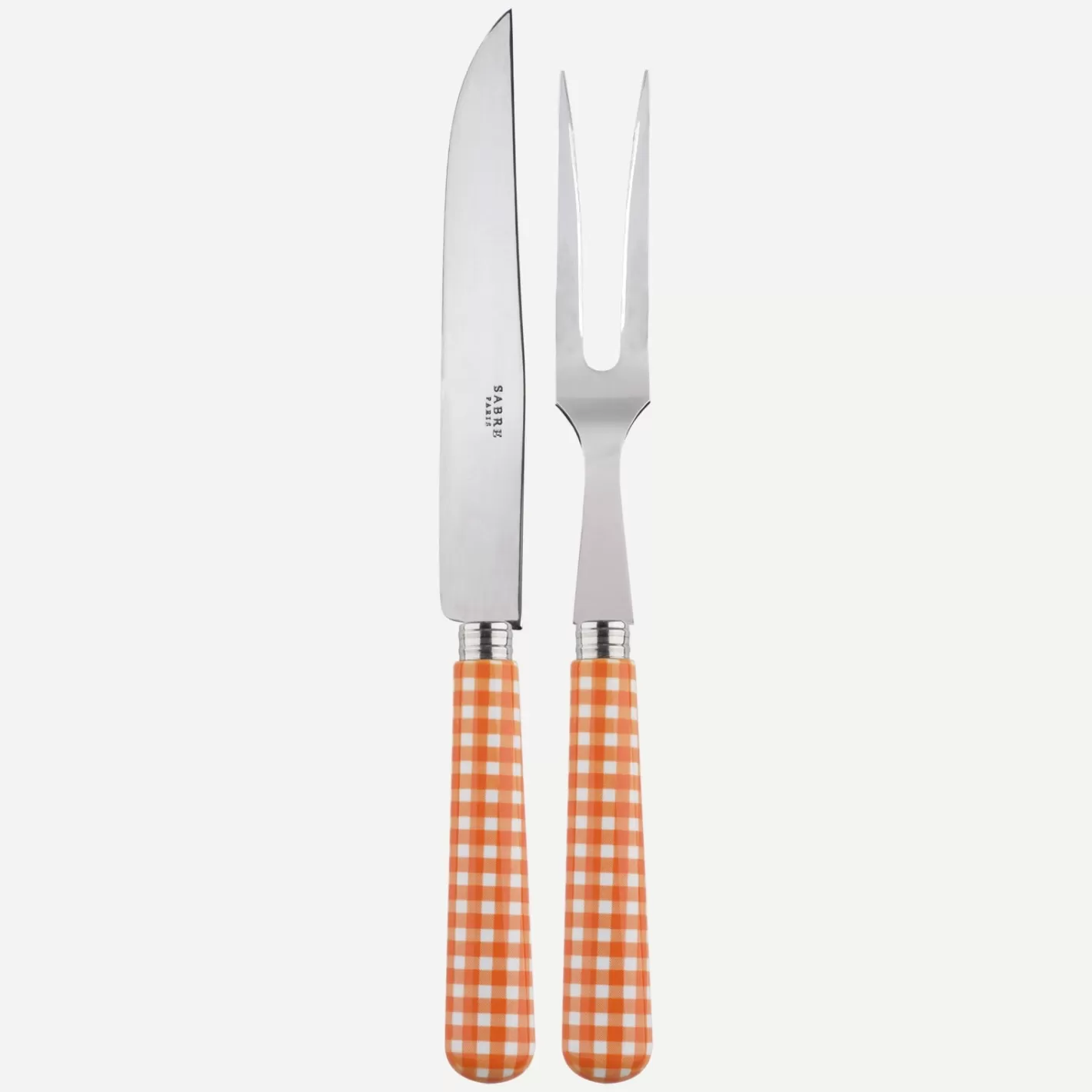 Sabre Paris Carving Set>Gingham, Orange