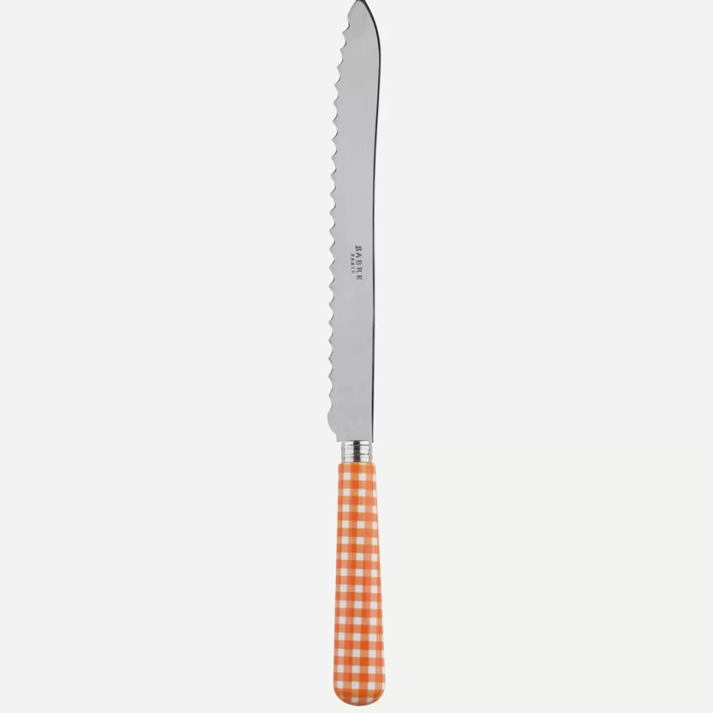 Sabre Paris Bread Knife>Gingham, Orange