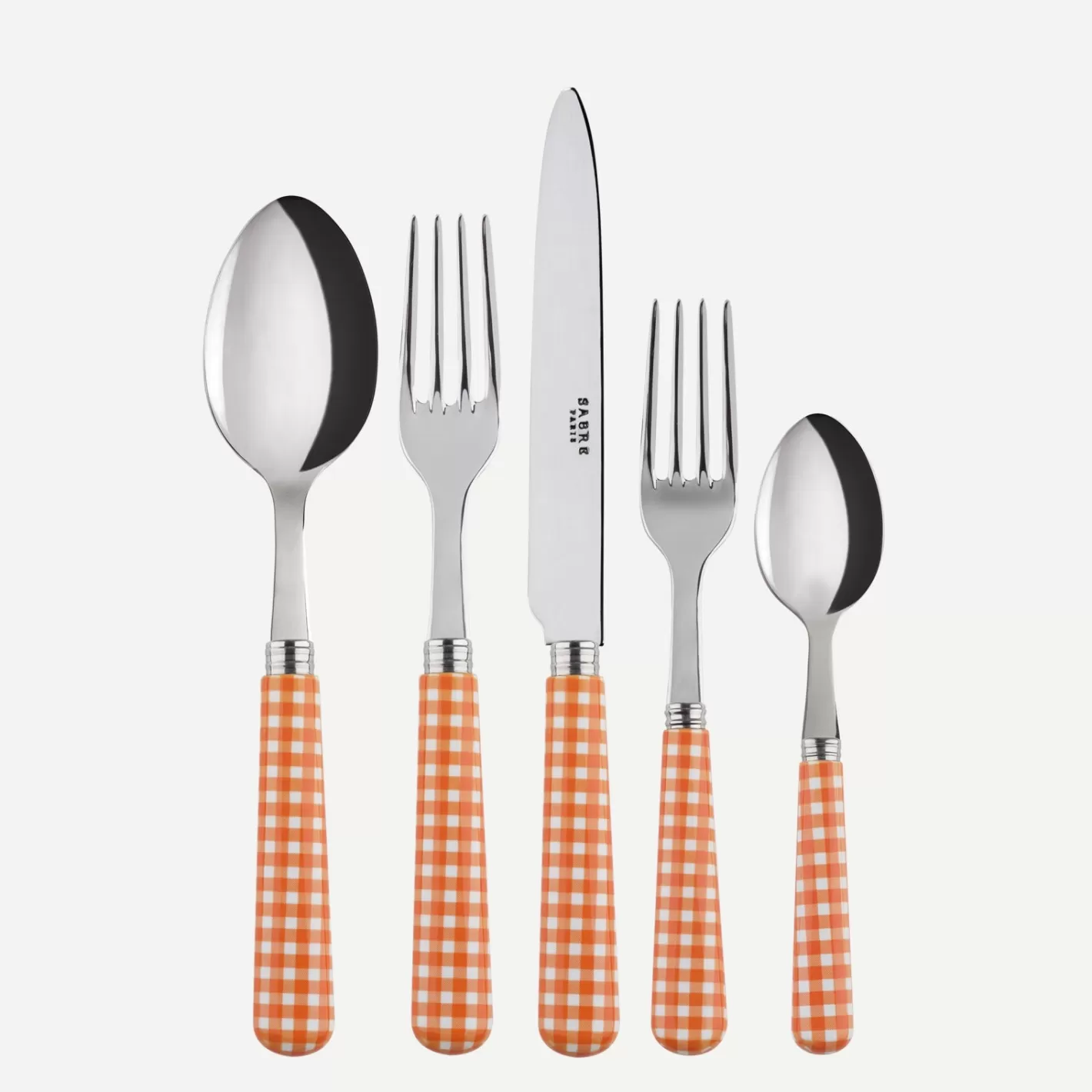 Sabre Paris Set Of 5 Pieces>Gingham, Orange