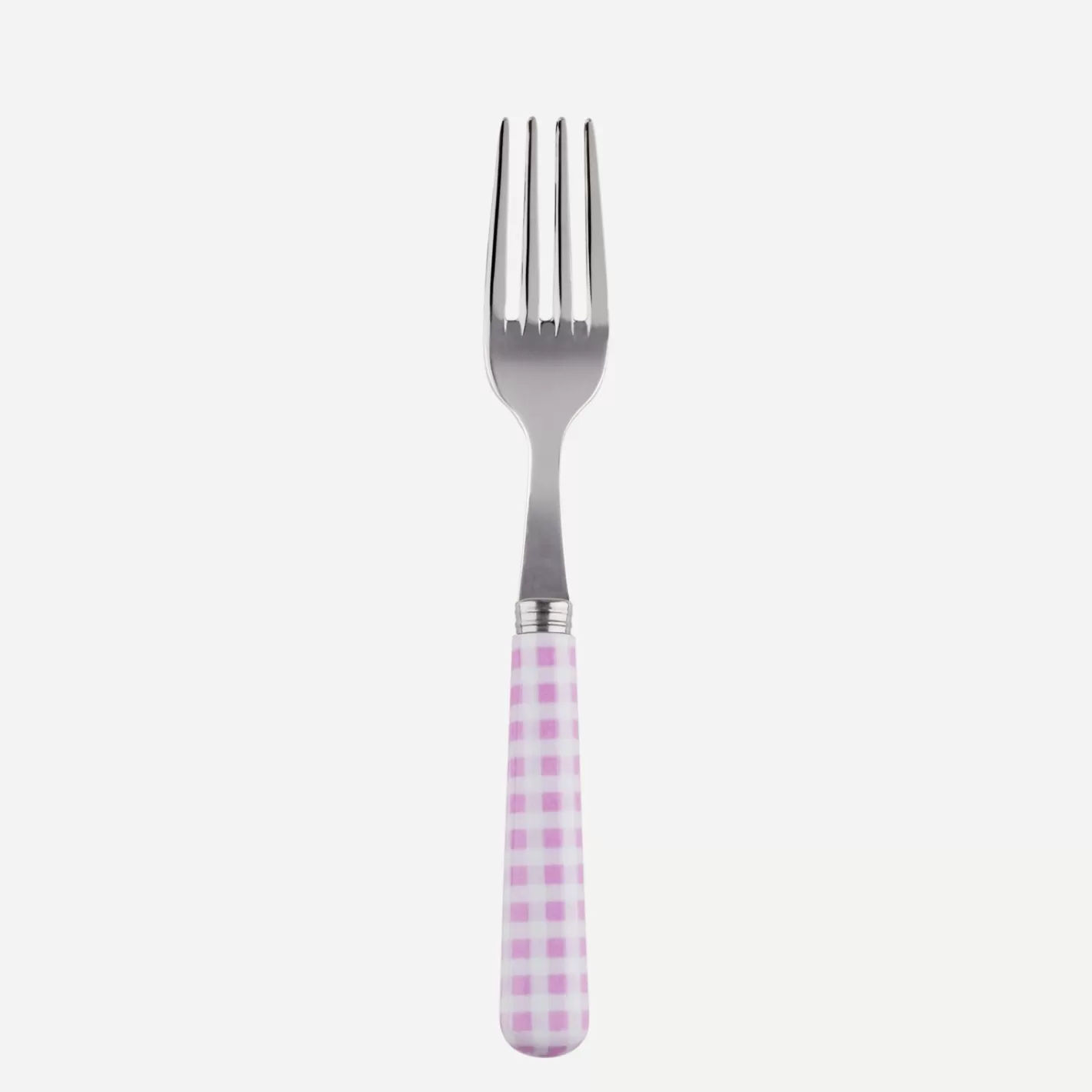 Sabre Paris Small Fork>Gingham, Pink