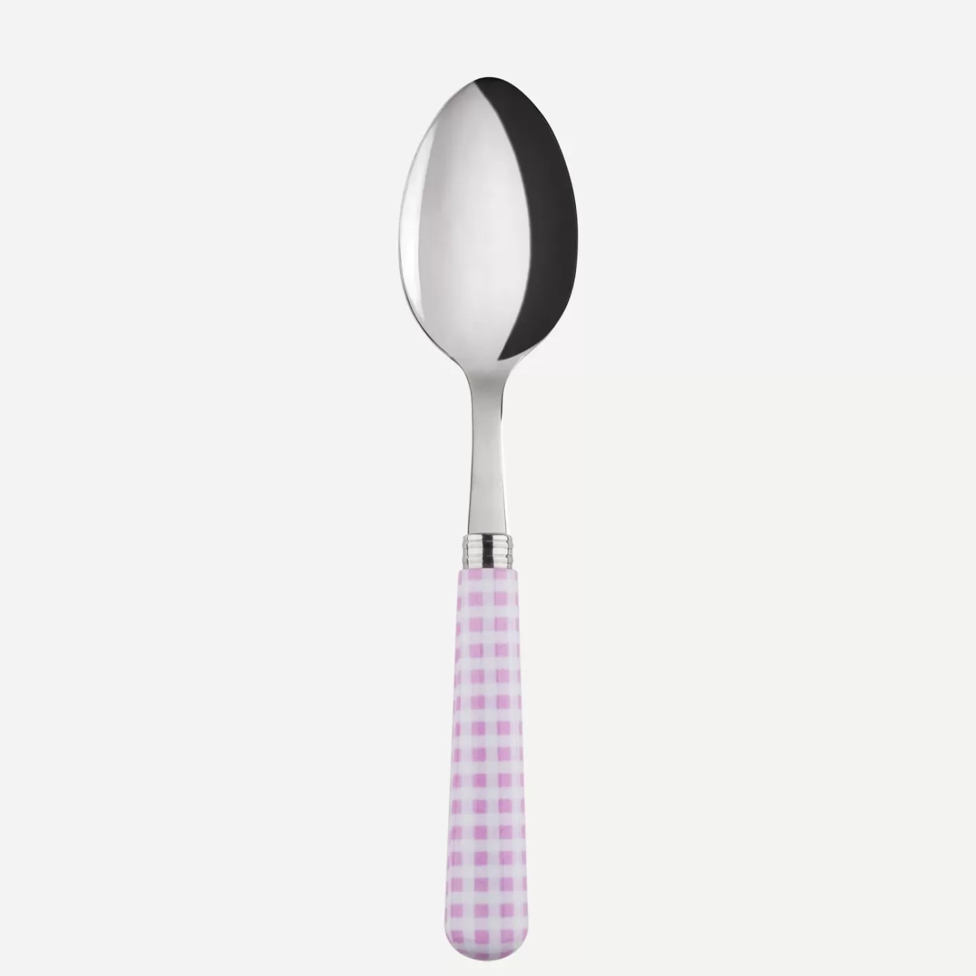 Sabre Paris Soup Spoon>Gingham, Pink