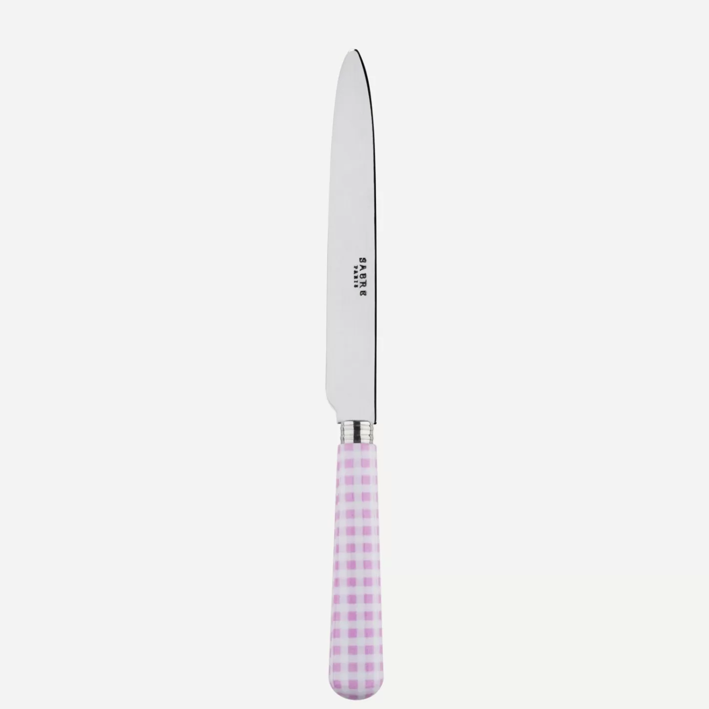 Sabre Paris Dinner Knife>Gingham, Pink