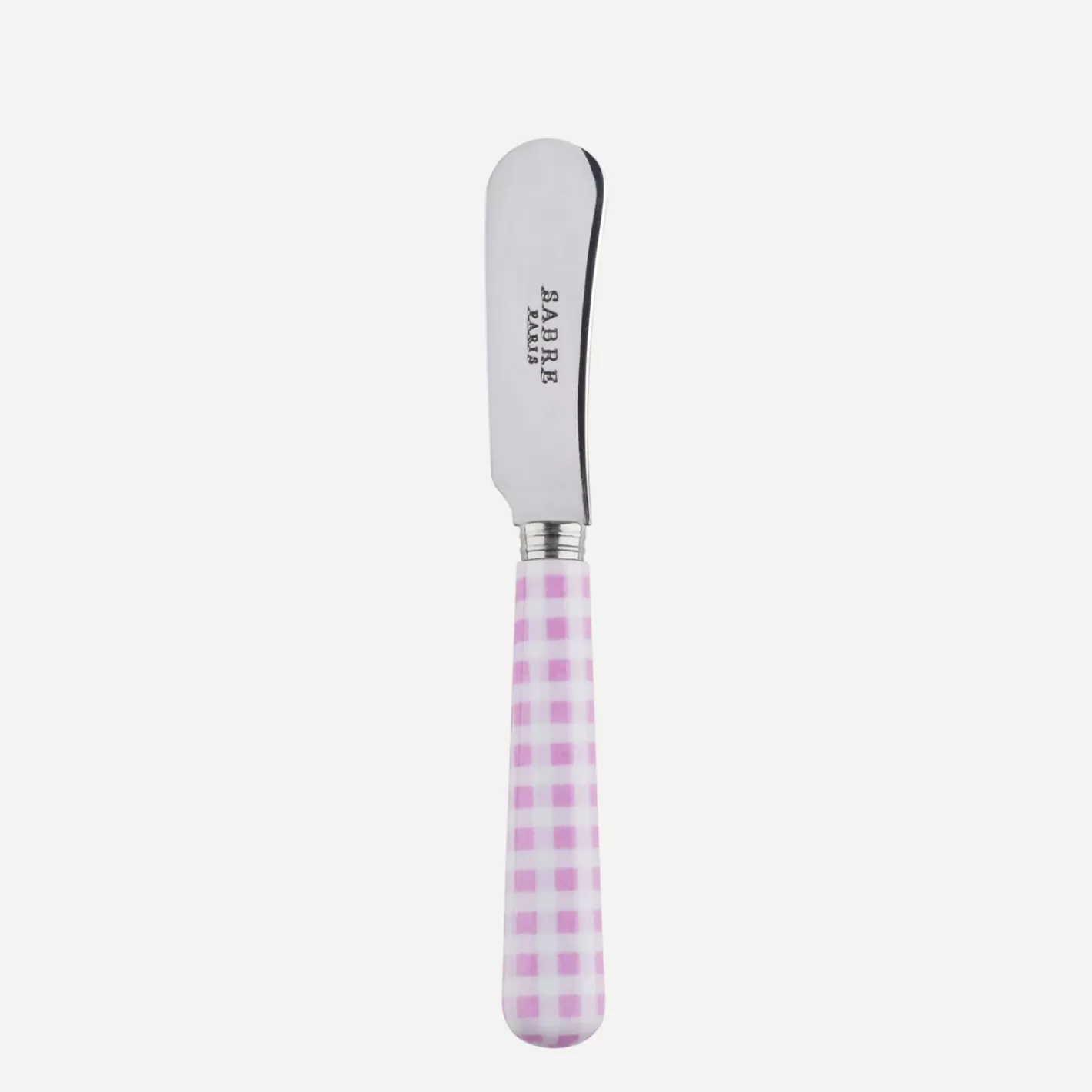 Sabre Paris Butter Spreader>Gingham, Pink