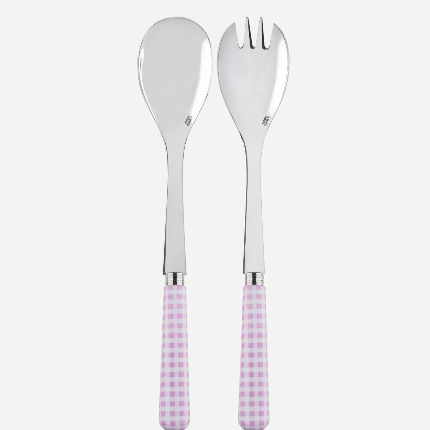 Sabre Paris Salad Set>Gingham, Pink