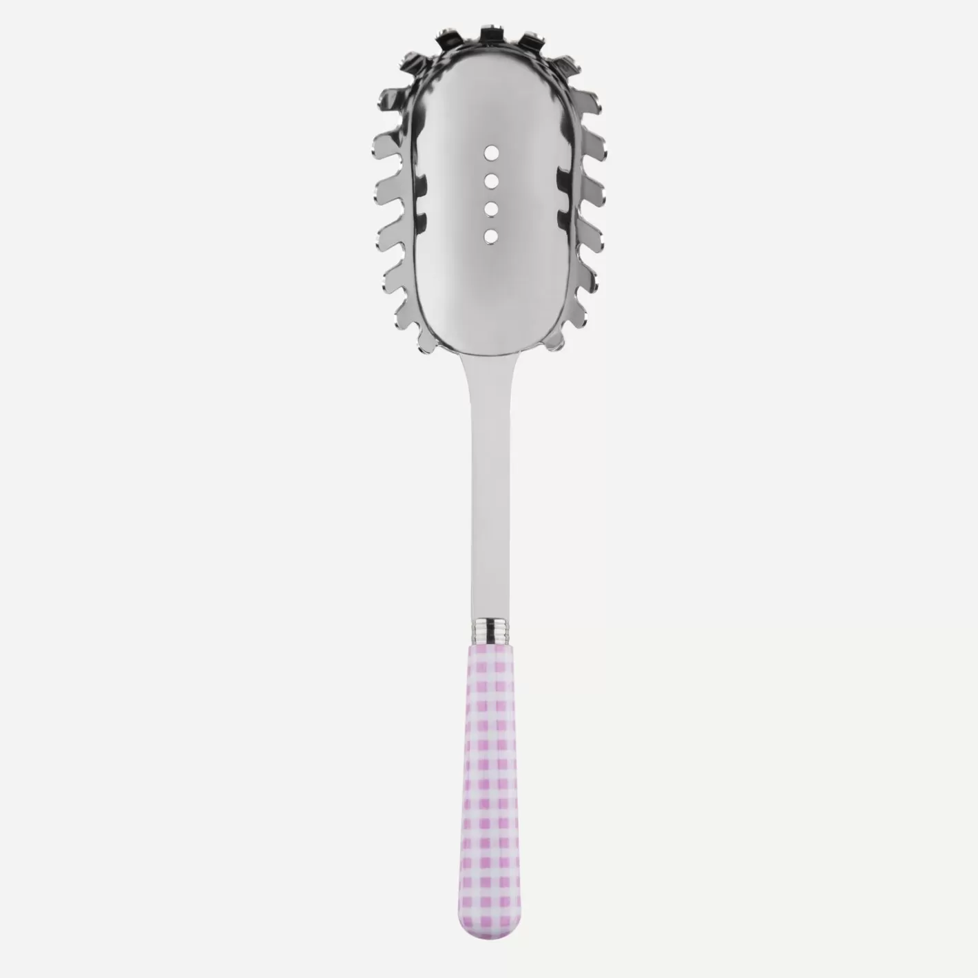 Sabre Paris Spaghetti Spoon>Gingham, Pink