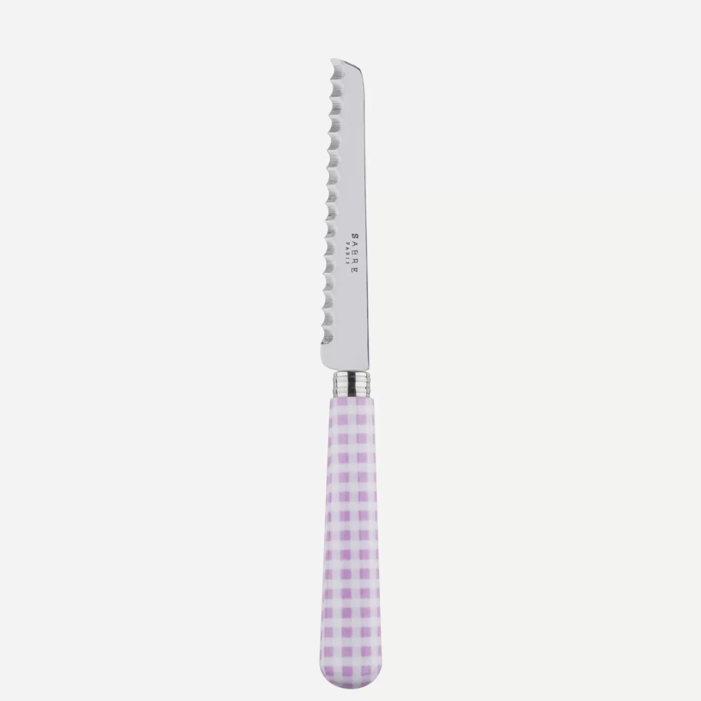 Sabre Paris Tomato Knife>Gingham, Pink