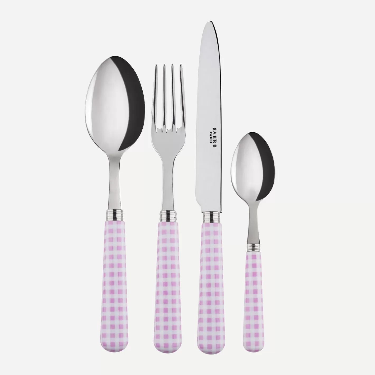 Sabre Paris 24 Pieces Set>Gingham, Pink