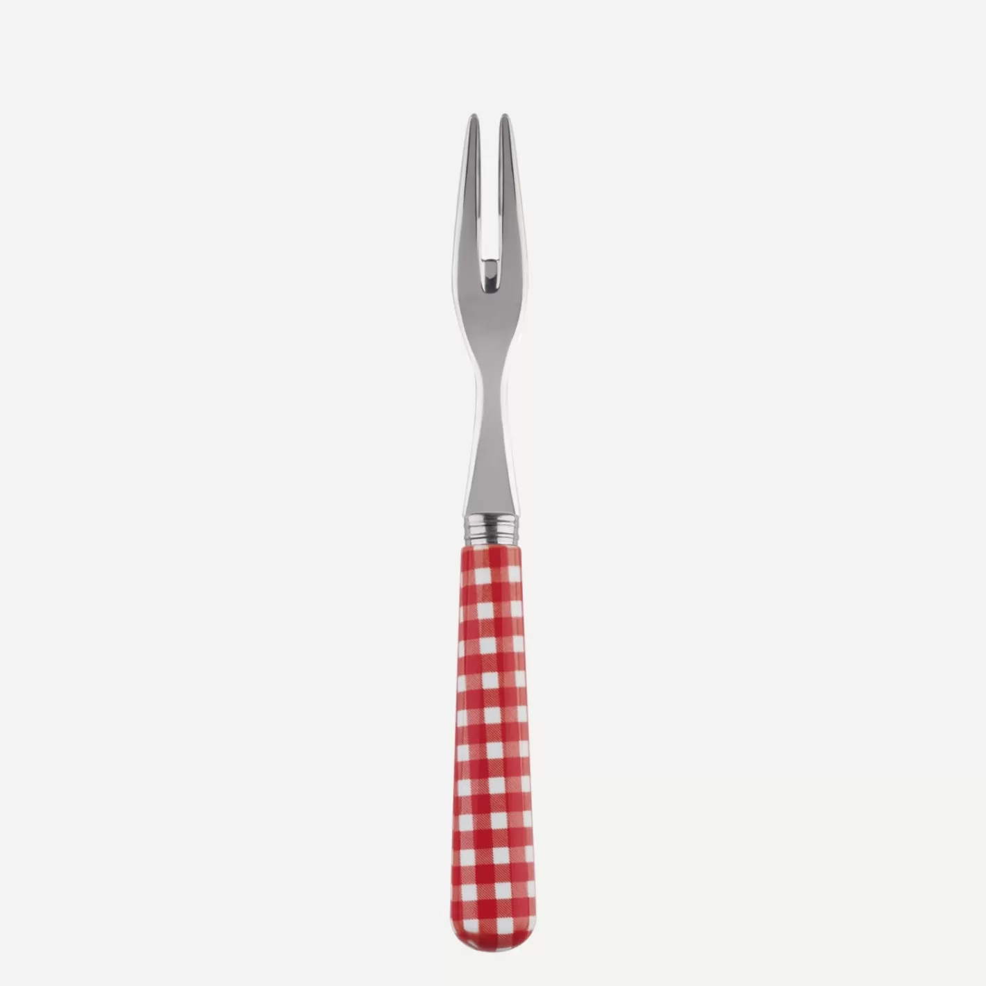 Sabre Paris Cocktail Fork>Gingham, Red