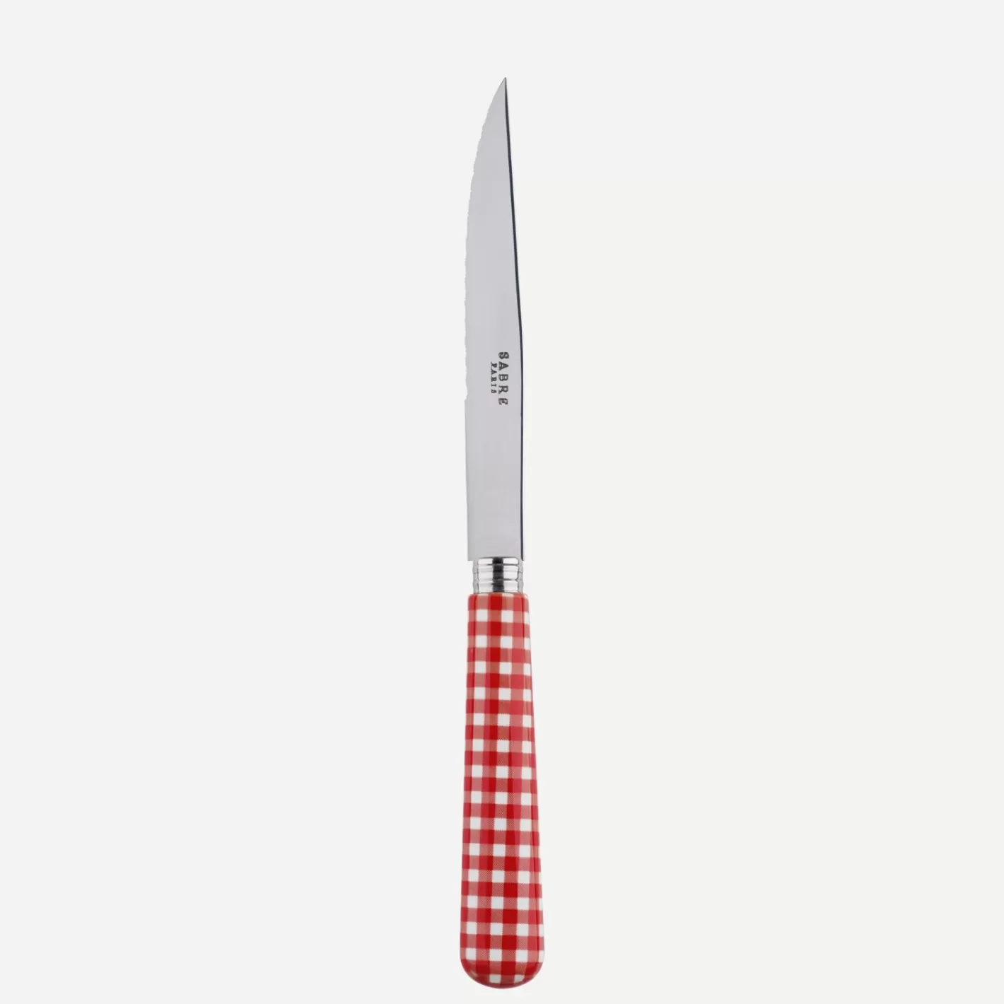 Sabre Paris Steak Knife>Gingham, Red