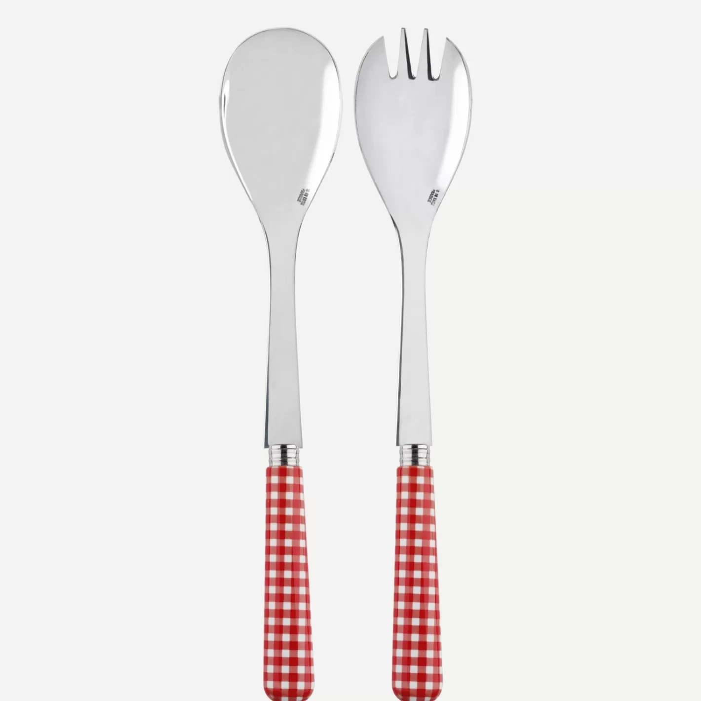 Sabre Paris Salad Set>Gingham, Red