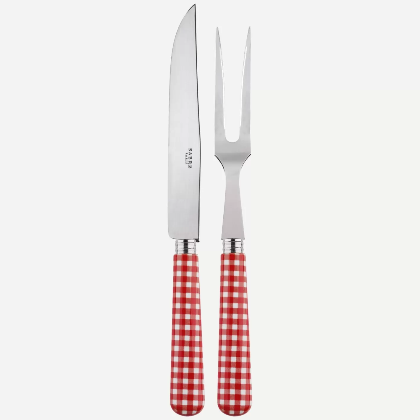 Sabre Paris Carving Set>Gingham, Red