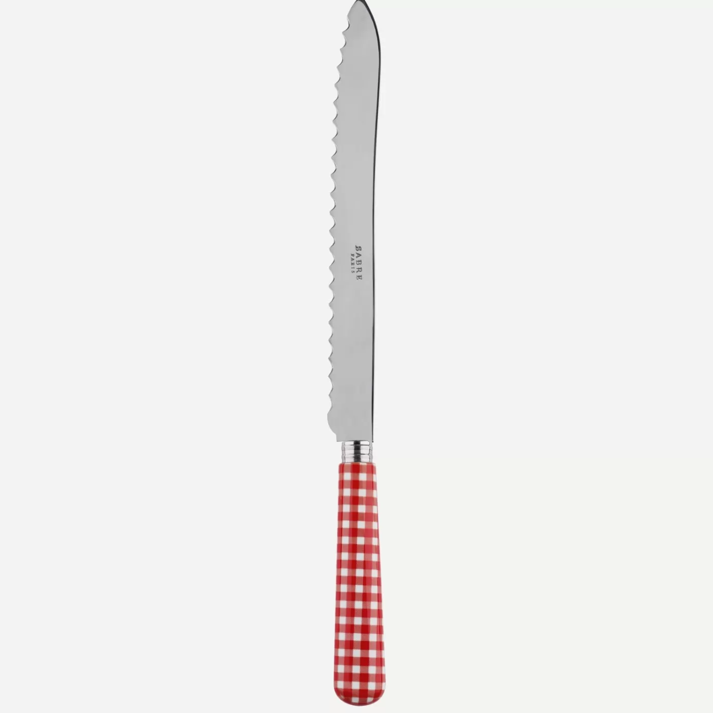 Sabre Paris Bread Knife>Gingham, Red