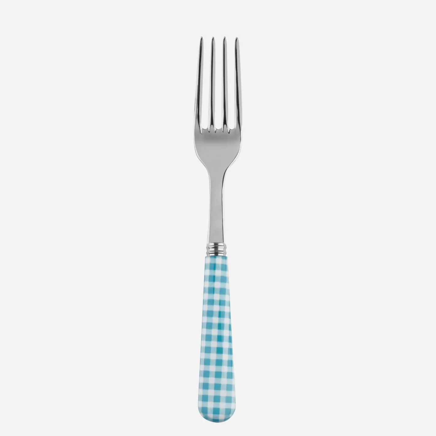 Sabre Paris Salad Fork>Gingham, Turquoise