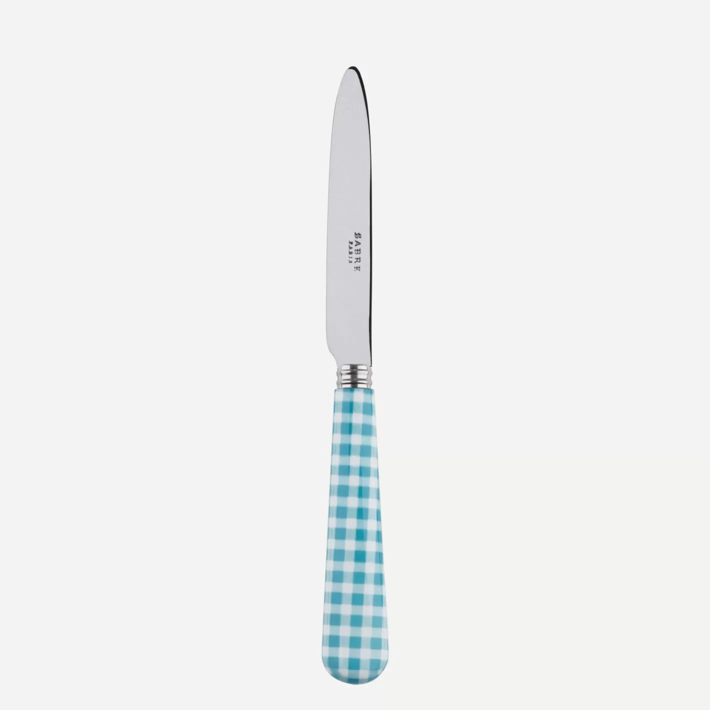 Sabre Paris Dessert Knife>Gingham, Turquoise