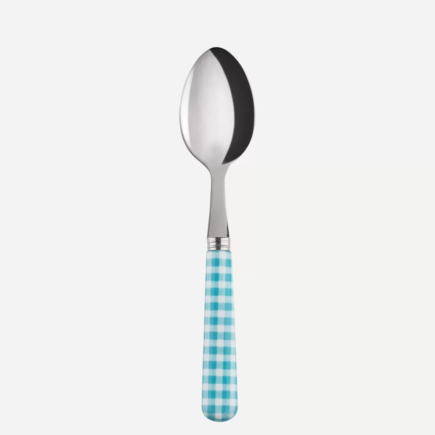 Sabre Paris Teaspoon>Gingham, Turquoise