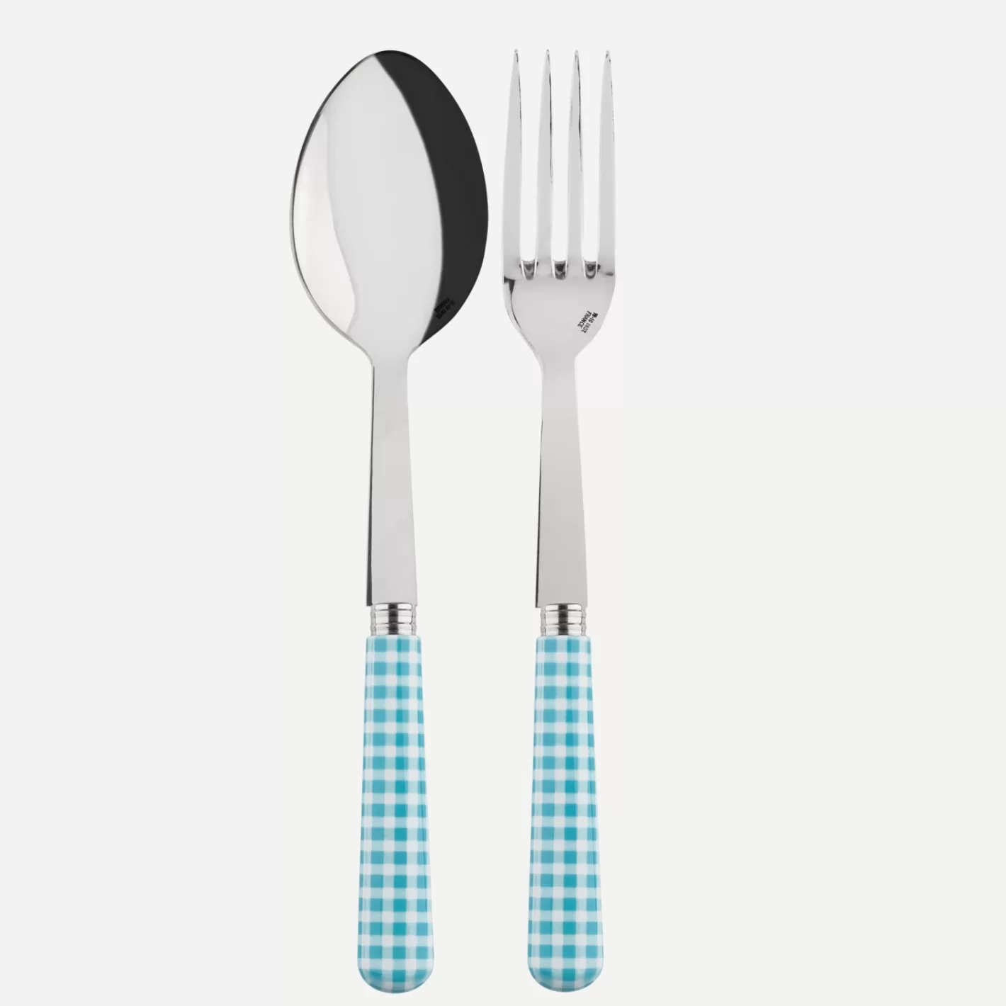 Sabre Paris Serving Set>Gingham, Turquoise